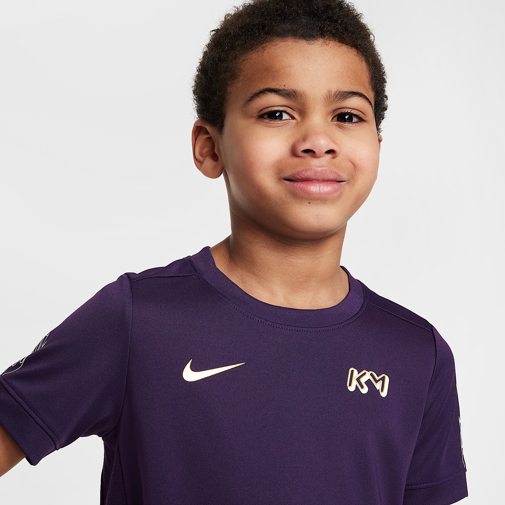 Nike Dri-FIT Kylian Mbappé Little Kids' ACD25 Short Sleeve Top and Shorts Set