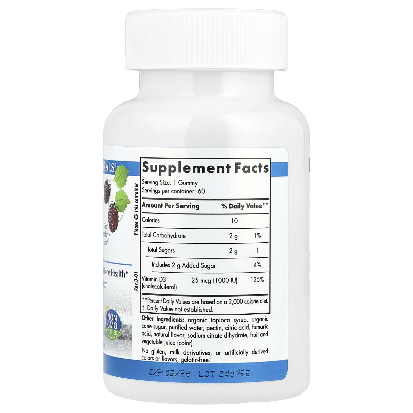 Nordic Naturals, Витамин D3, вкус лесных ягод, 1000 МЕ, 60 жевательных таблеток