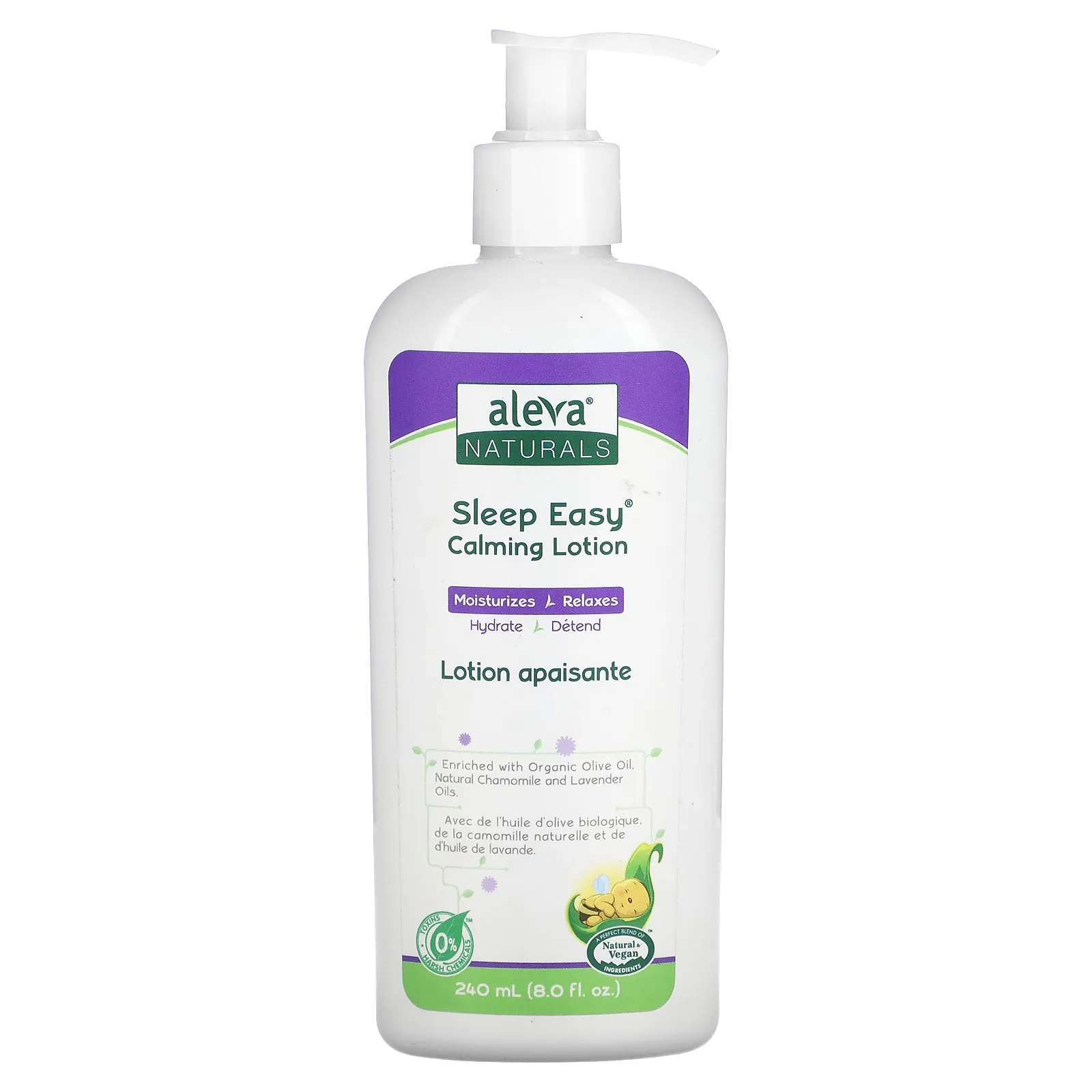 Aleva Naturals, Успокаивающий лосьон Sleep Easy, 240 мл (8 жидк. Унций)
