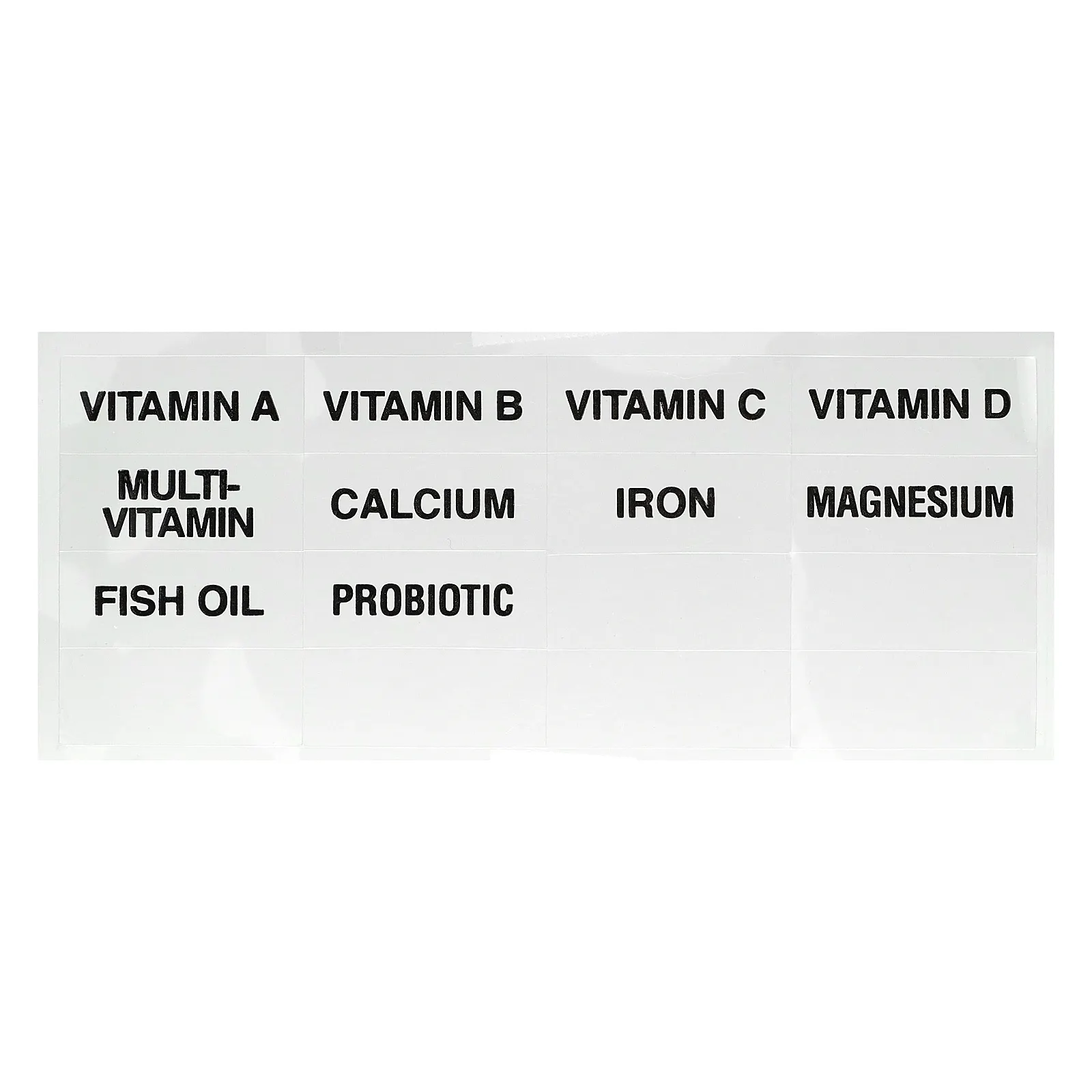 Ezy Dose, Витаминный органайзер с этикетками, синий, 1 шт.