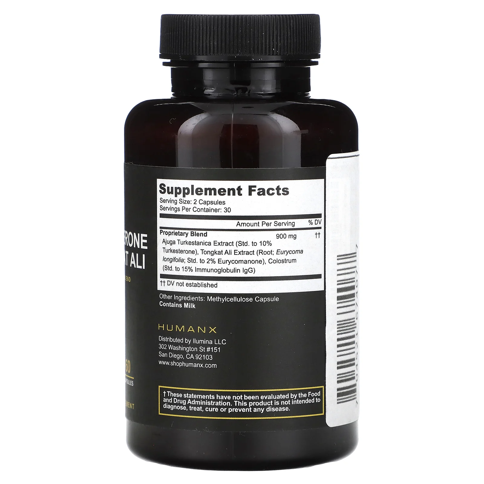 Humanx, туркестерон и эврикома длиннолистая, 900 мг, 60 капсул (450 мг в 1 капсуле)