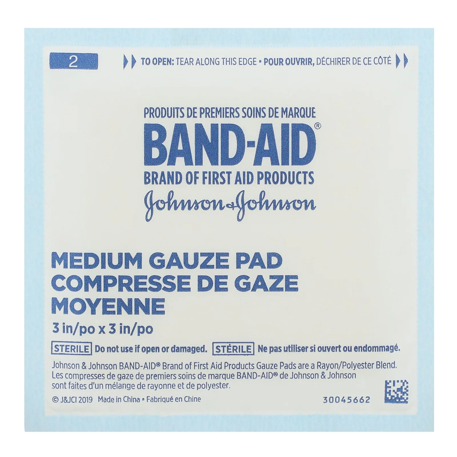 Band Aid, Cushion-Care, марлевые салфетки, средний размер, 25 шт.