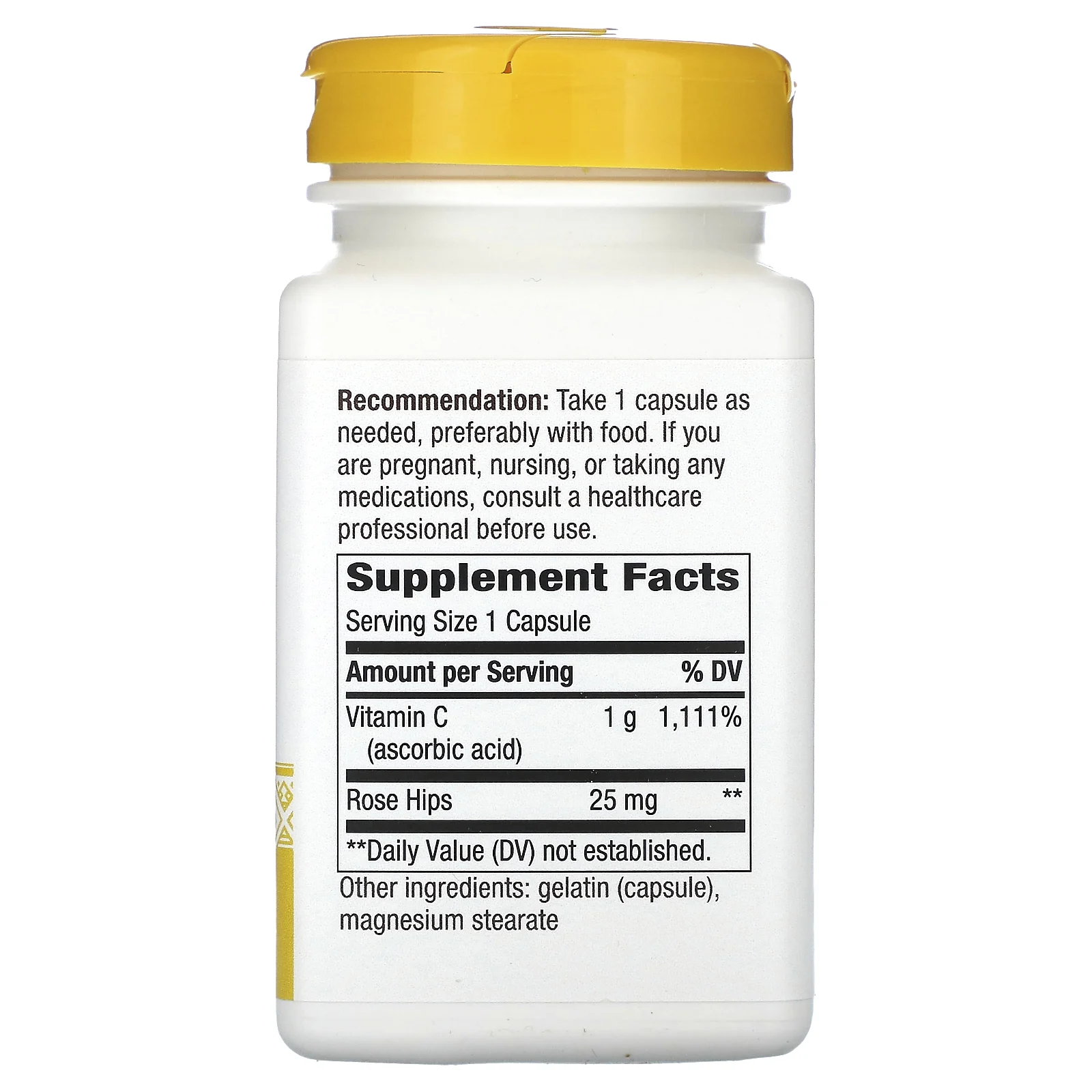 Nature's Way, Vitamin C With Rose Hips, 1,000 mg, 100 Capsules