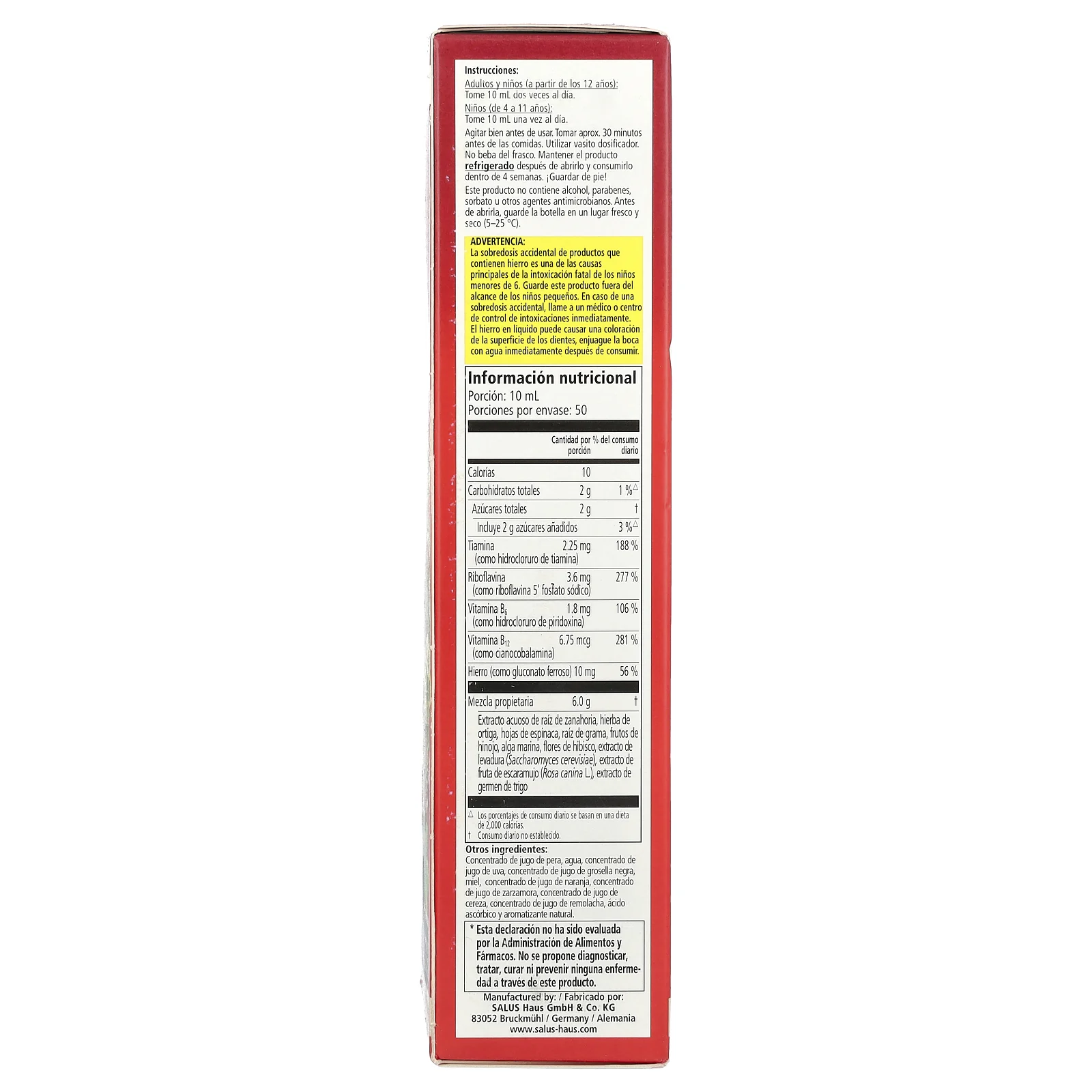 Floradix, железо и травы, 500 мл (17 жидк. Унций)