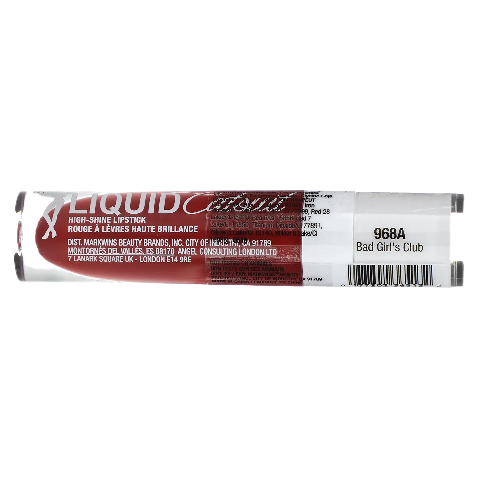 wet n wild, MegaLast, жидкая помада с эффектом сияния, оттенок 968A Bad Girl's Club, 5,7 г (0,2 унции)