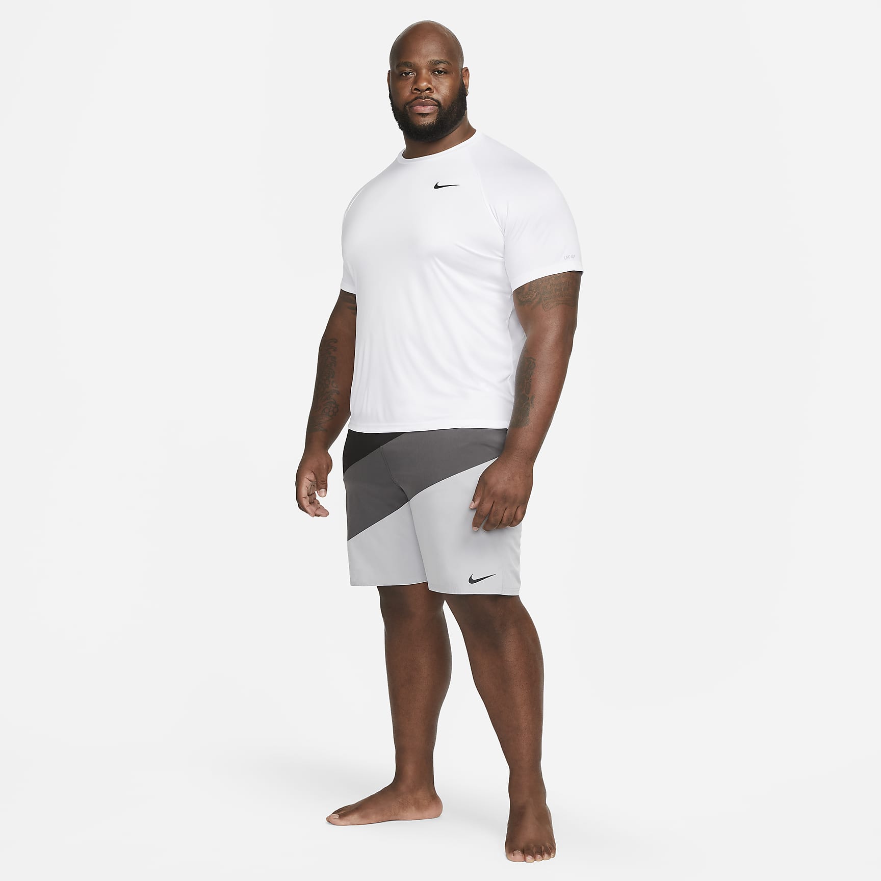 Nike Essential Dri-FIT Men's Short-Sleeve Swim Hydroguard (Extended Size)
