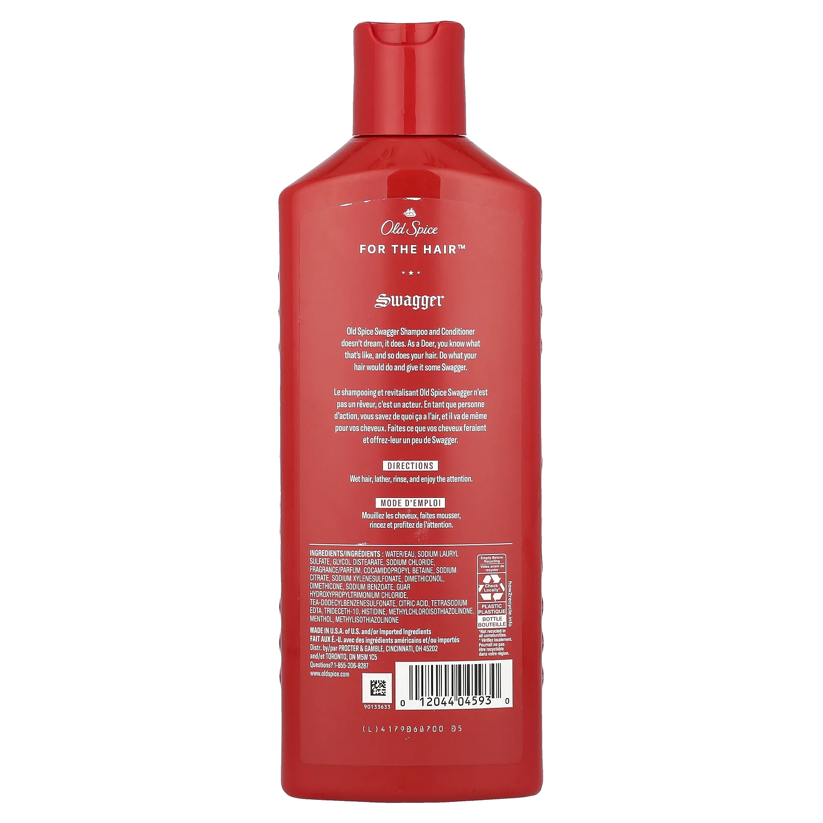 Old Spice, Шампунь и кондиционер 2 в 1, Swagger, 400 мл (13,5 жидк. Унции)