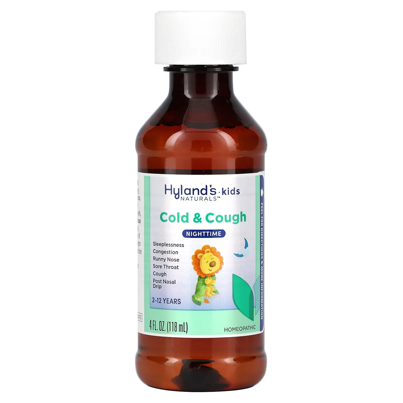 Hyland's Naturals, От простуды и кашля для детей, для детей от 2 до 12 лет, без добавок, 118 мл (4 жидк. Унции)