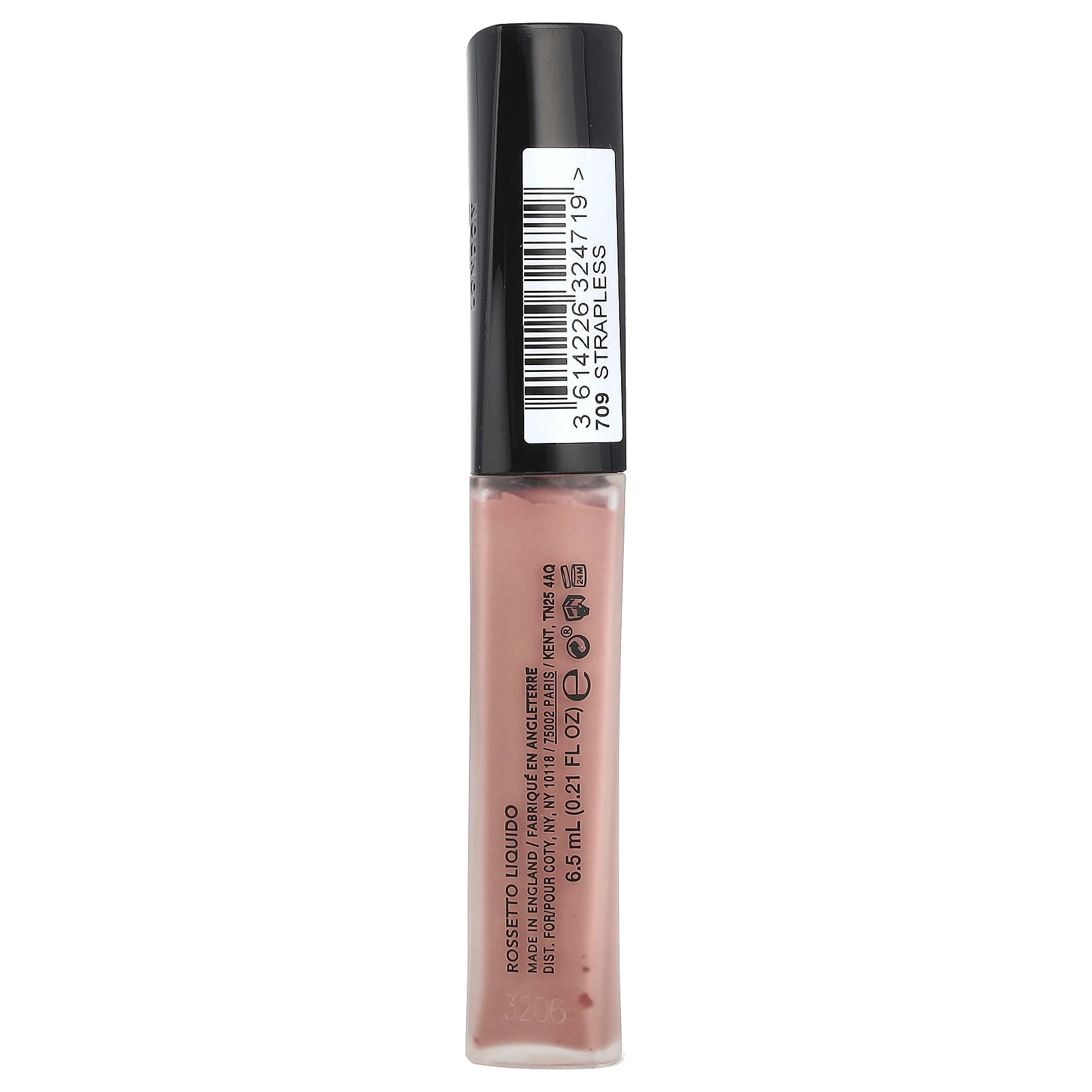 Rimmel London, Stay Matte, Liquid Lip Colour, 709 Strapless, 0.21 fl oz (6.5 ml)
