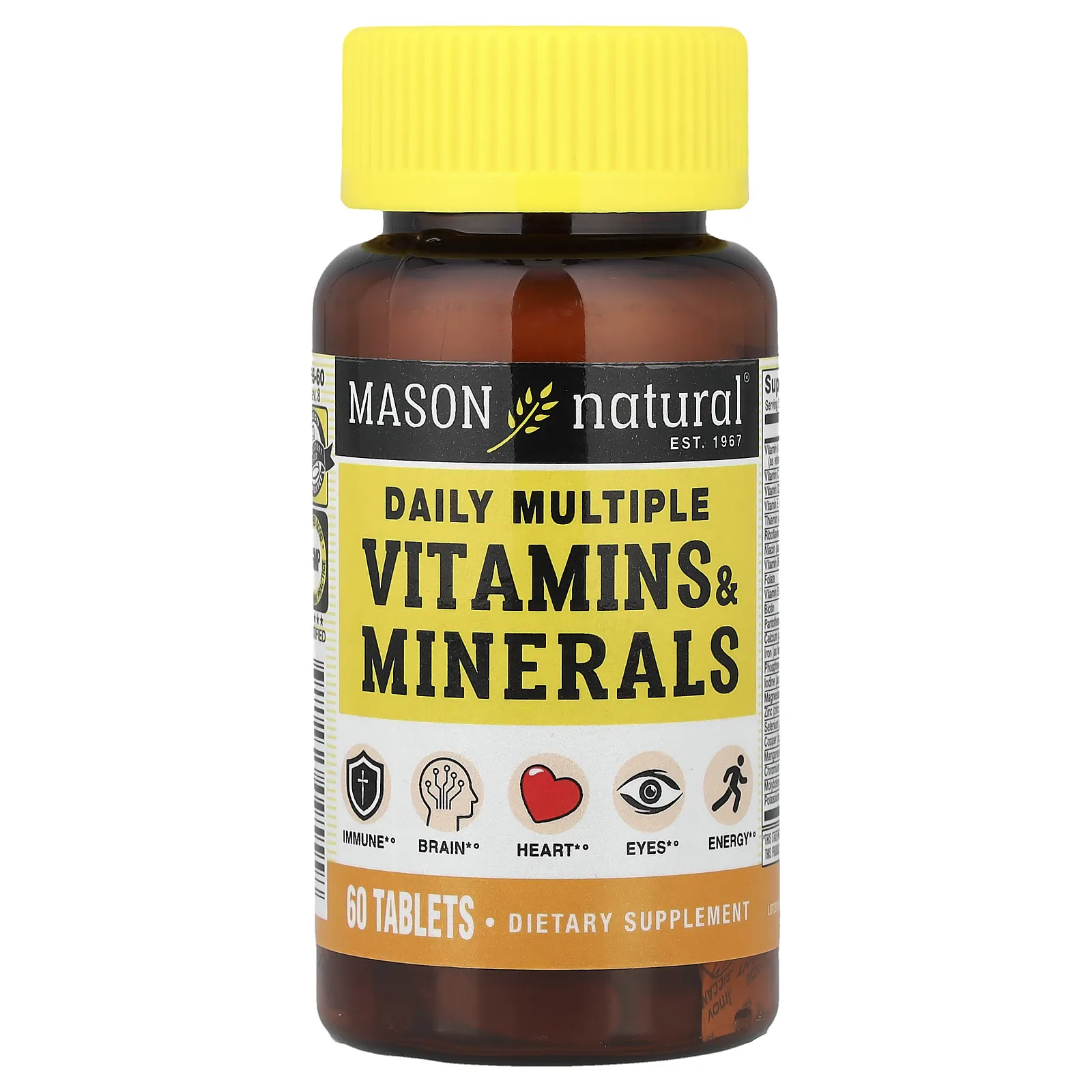 Mason Natural, ежедневный комплекс витаминов и минералов, 60 таблеток