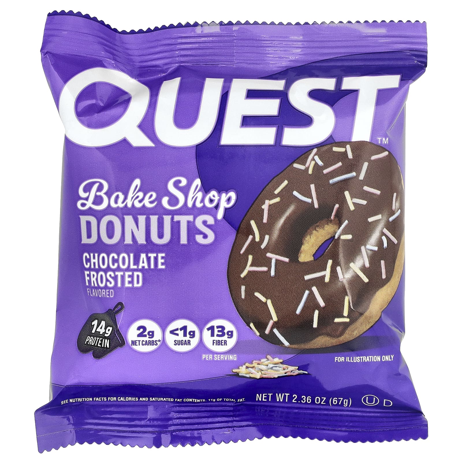 Quest Nutrition, Bake Shop Donuts, пончики для выпечки, в шоколадной глазури, 9 пончиков по 67 г (2,36 унции)