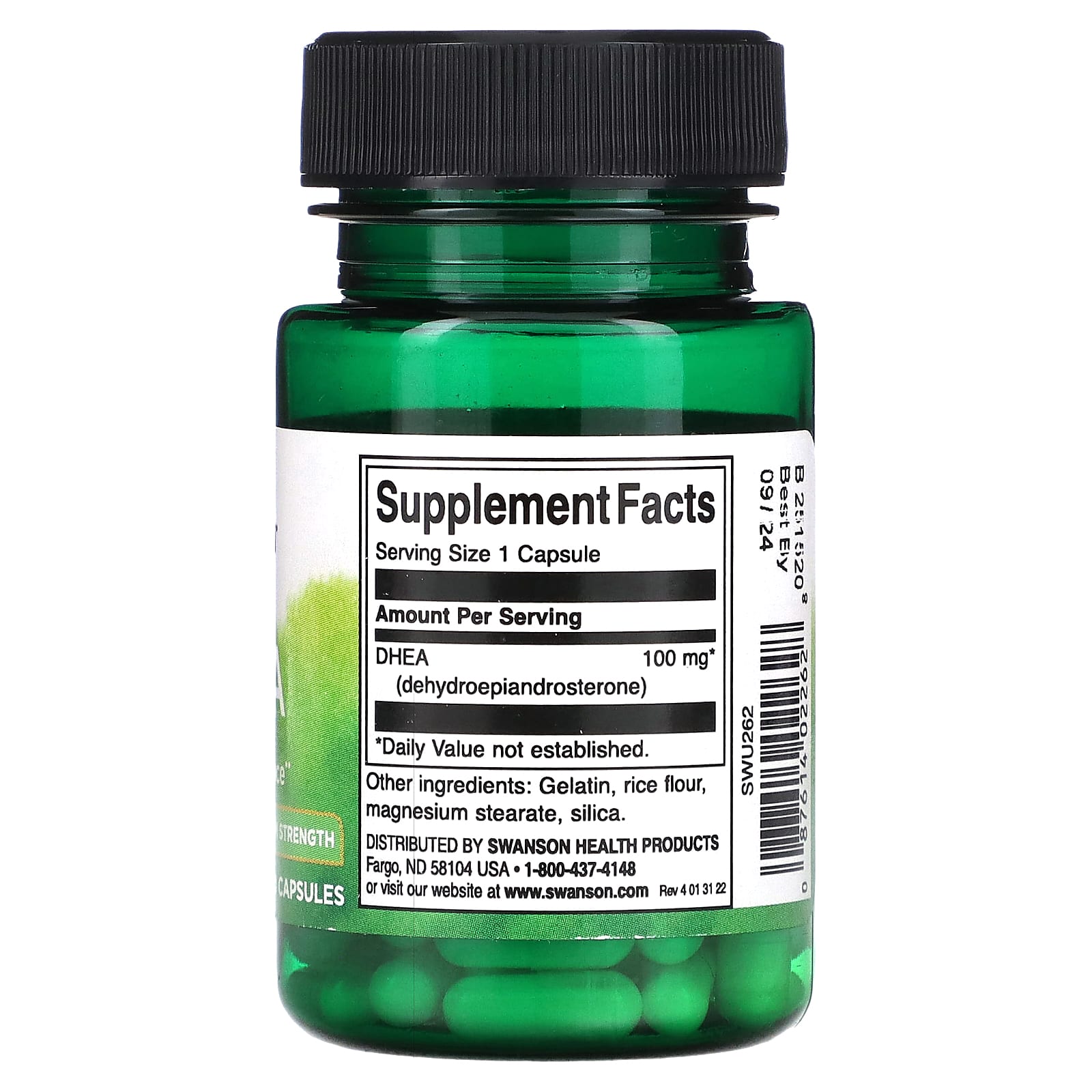 Swanson, ДГЭА, 100 мг, 60 капсул