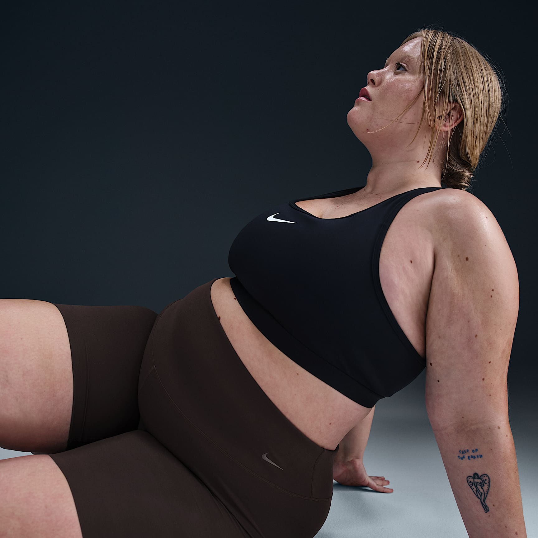 Nike Zenvy Women's Gentle-Support High-Waisted 8" Biker Shorts (Plus Size)