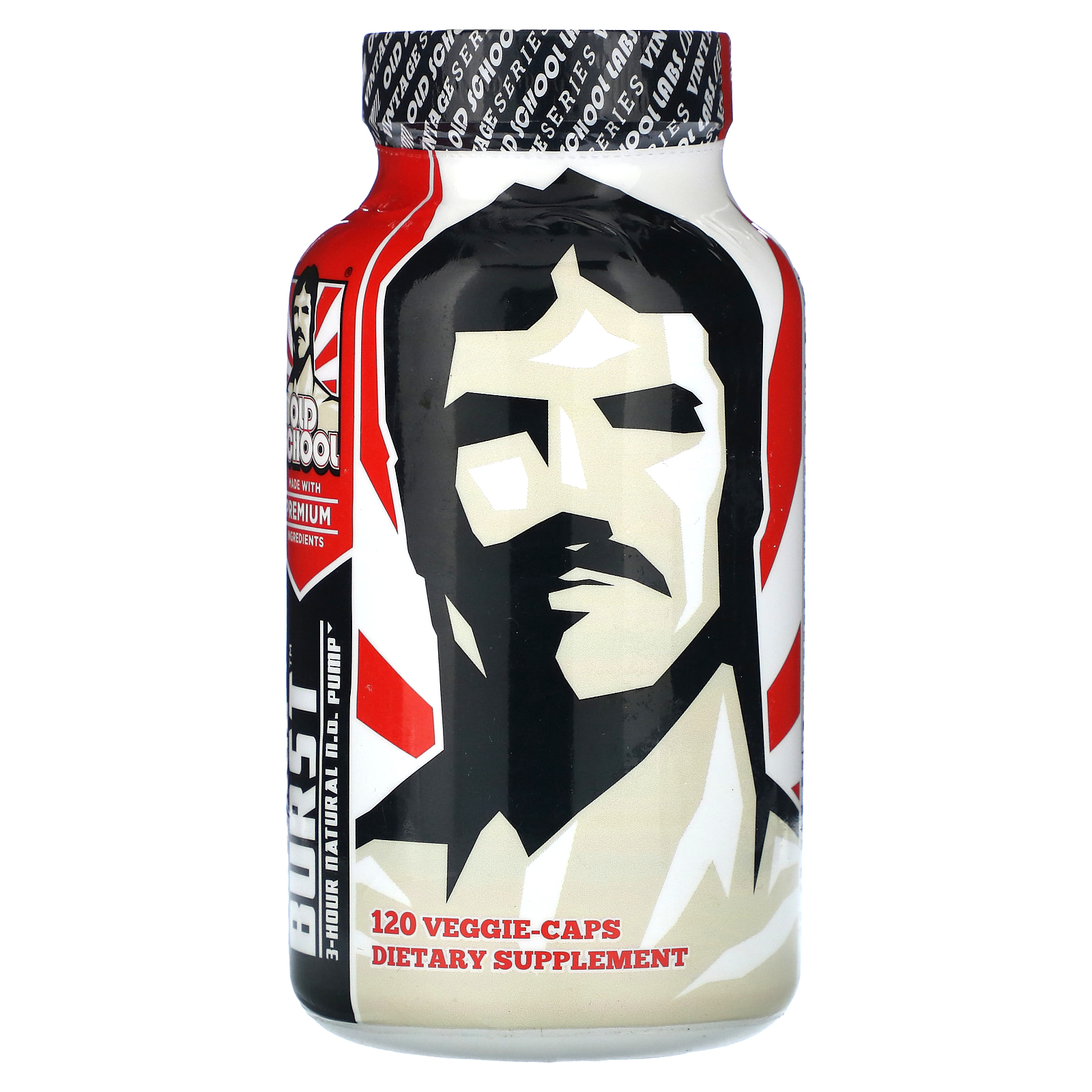 Old School Labs, Vintage Burst, 3-часовой натуральный продукт Pump, 120 вегетарианских капсул
