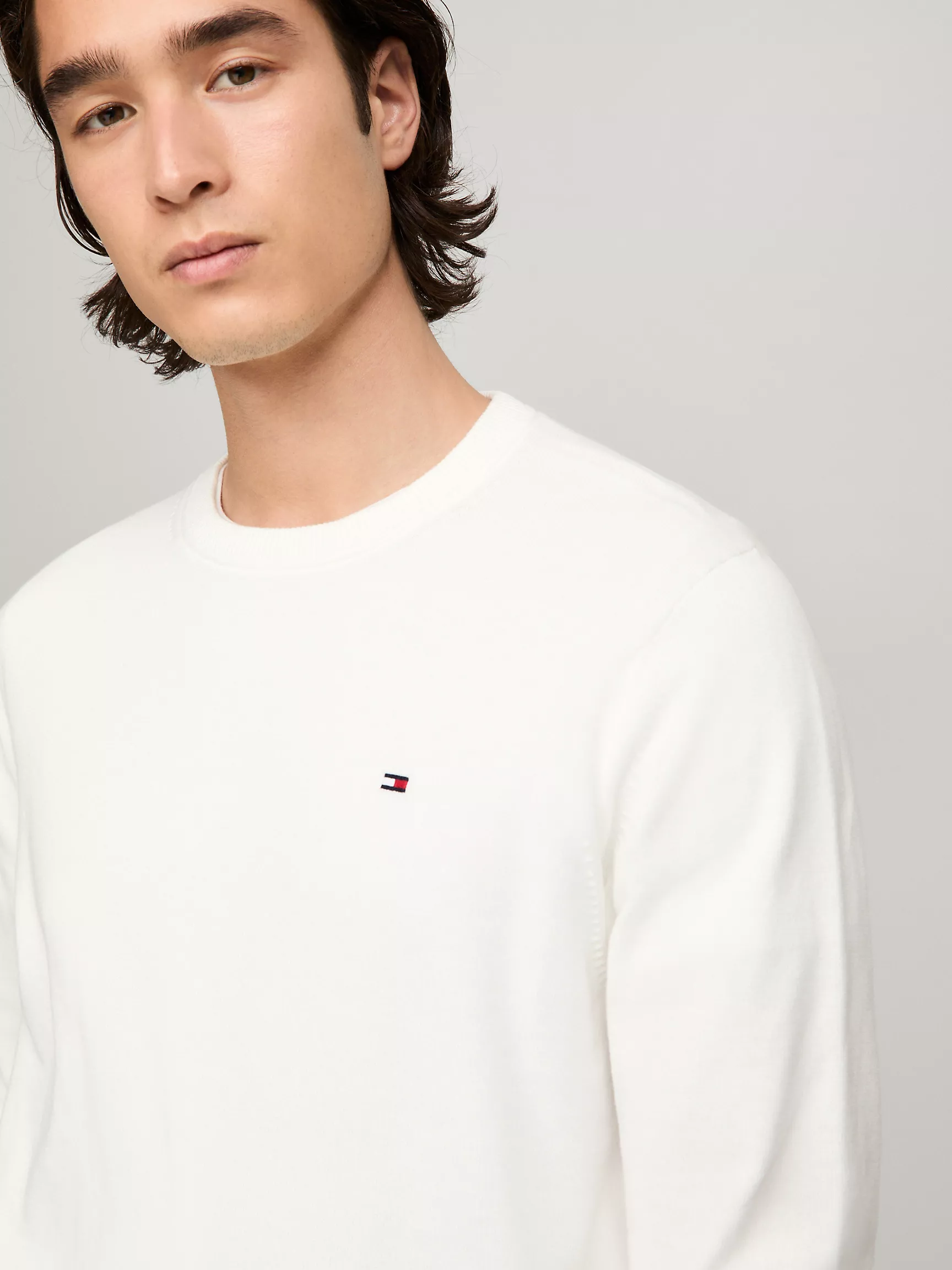 Мужской свитер Tommy Hilfiger, Классический свитер с круглым вырезом