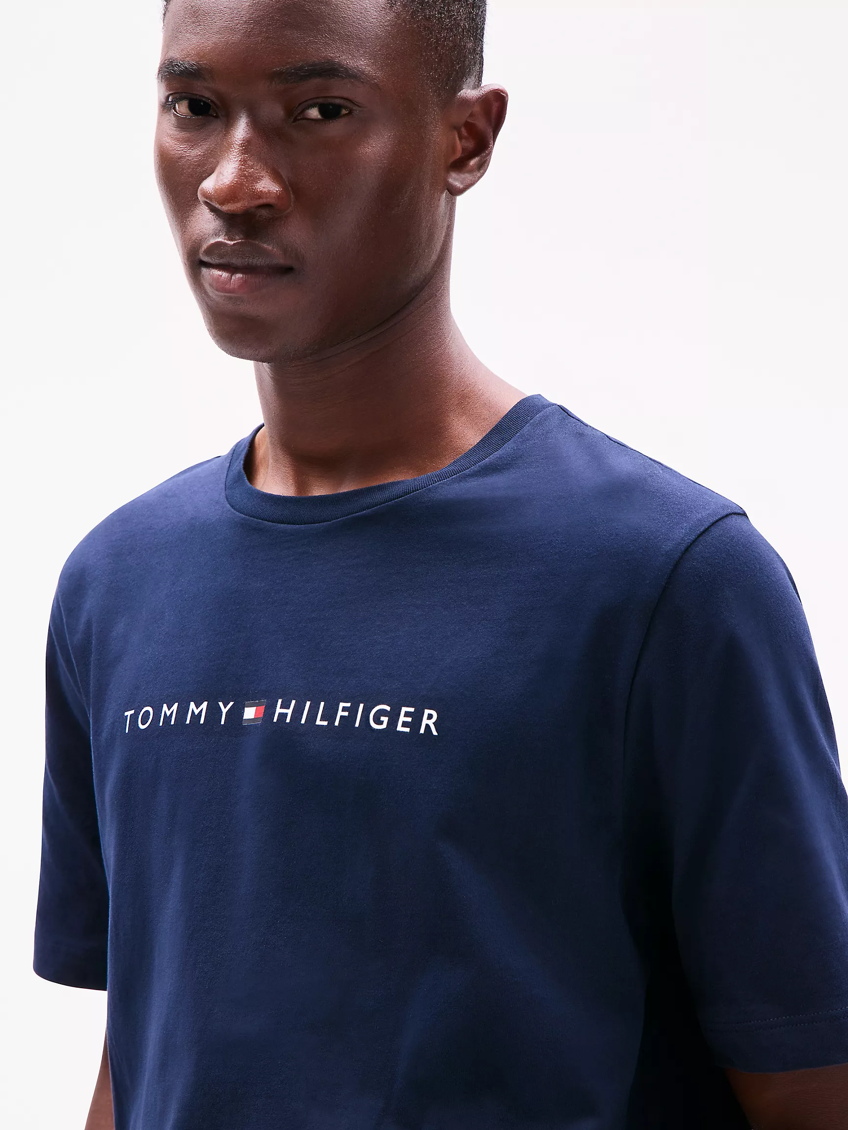 Мужская одежда для сна Tommy Hilfiger, Пижамный комплект из хлопкового джерси с бархатистой отделкой