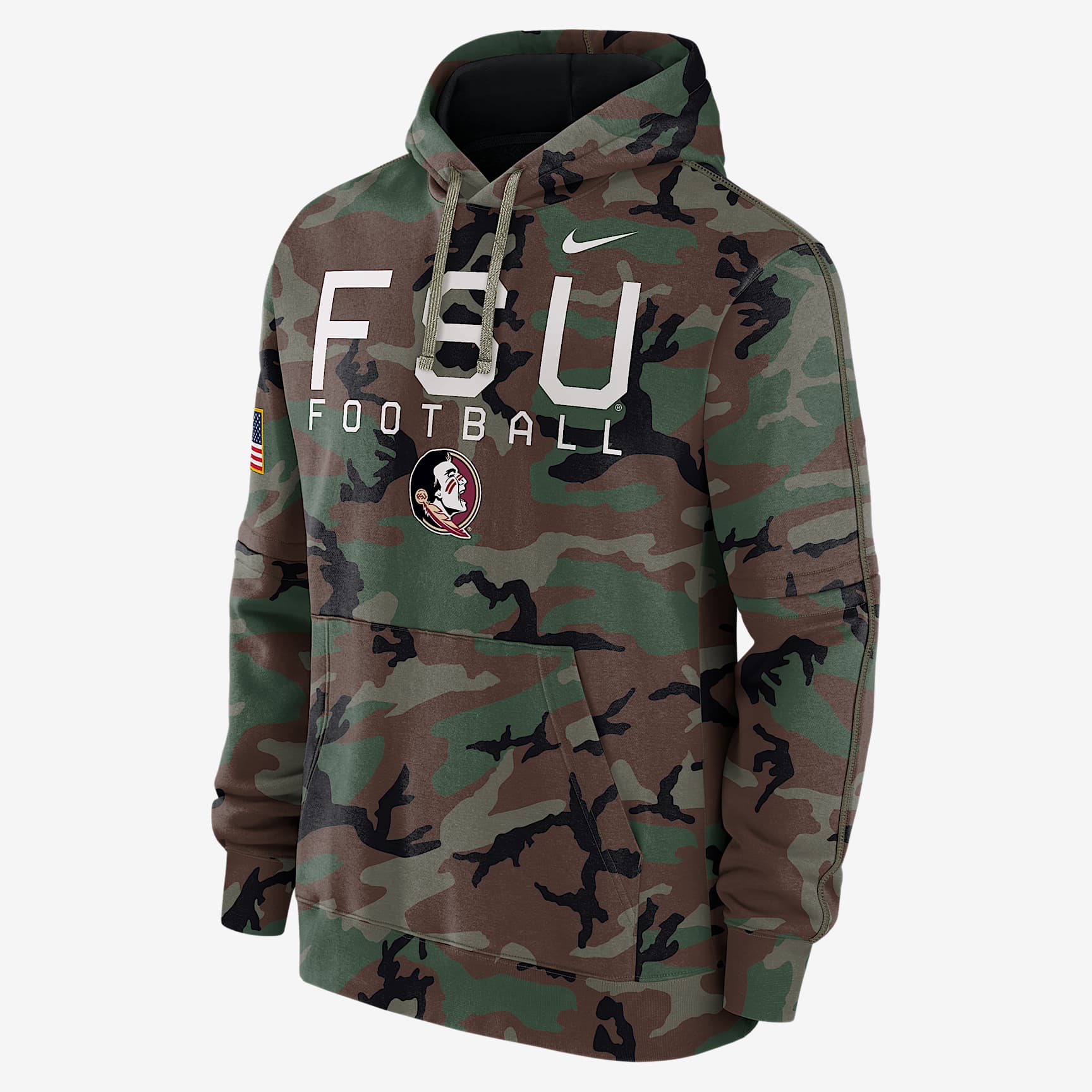 Florida State Seminoles Military Appreciation Club Men’s Nike College Pullover Hoodie