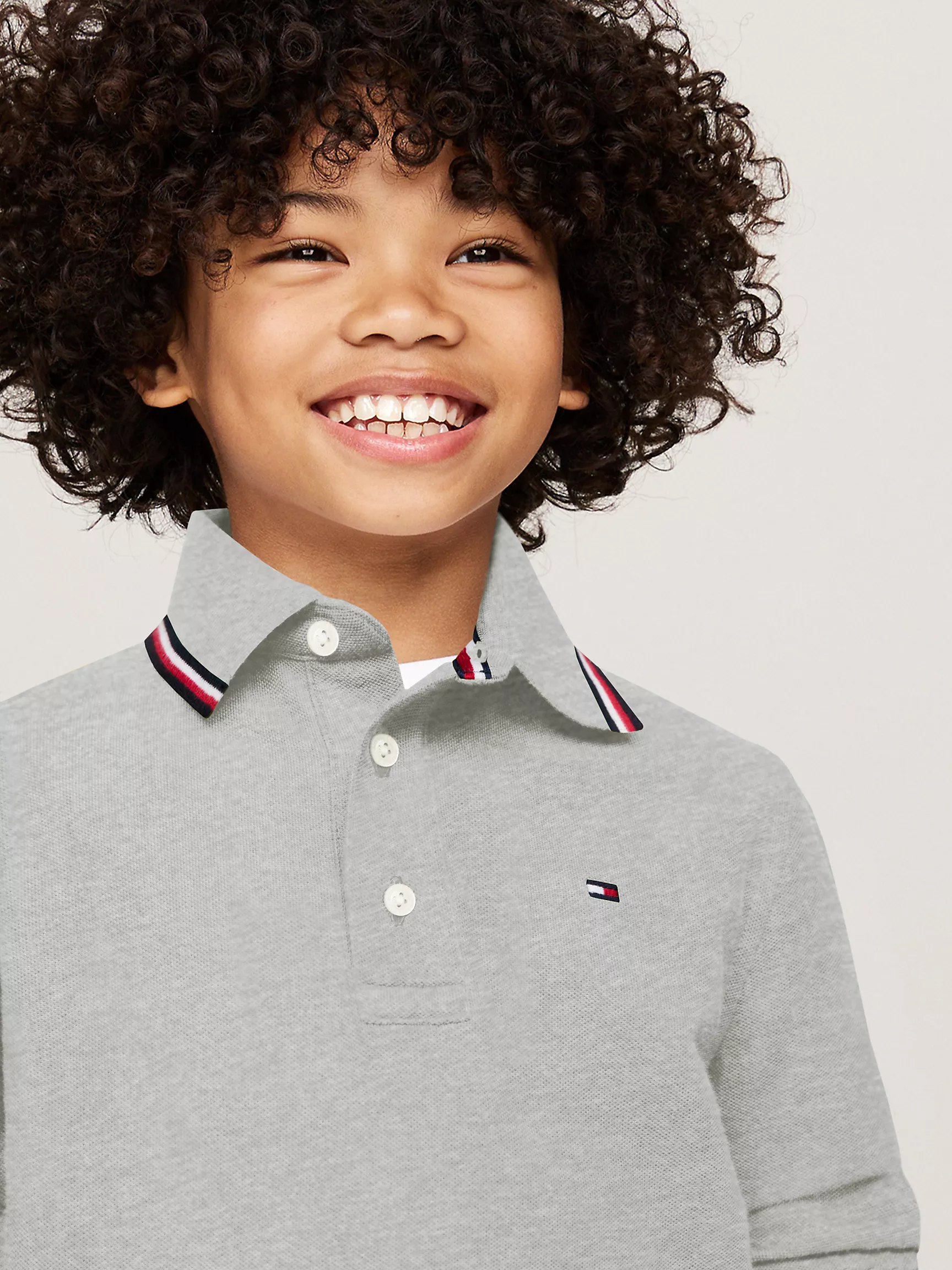 Рубашка-поло для мальчиков Tommy Hilfiger, Детское поло с длинным рукавом и влагоотводящей технологией Tommy