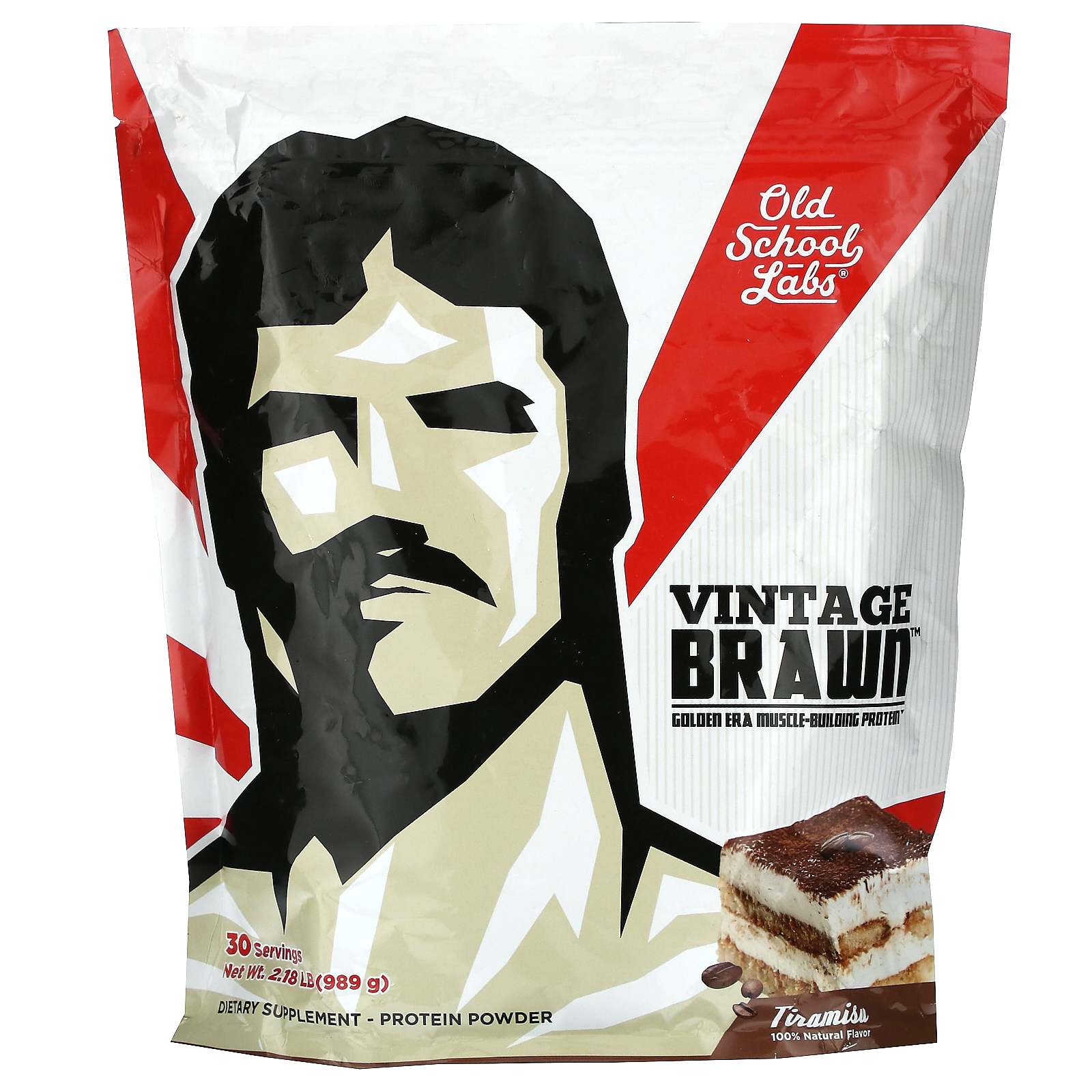 Old School Labs, Vintage Brawn, Golden Era, порошок для наращивания мышечной массы, тирамису, 989 г (2,18 фунта)