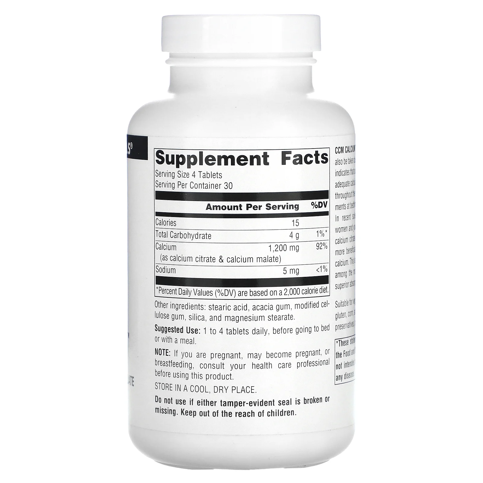 Source Naturals, CCM кальций, 300 мг, 120 таблеток