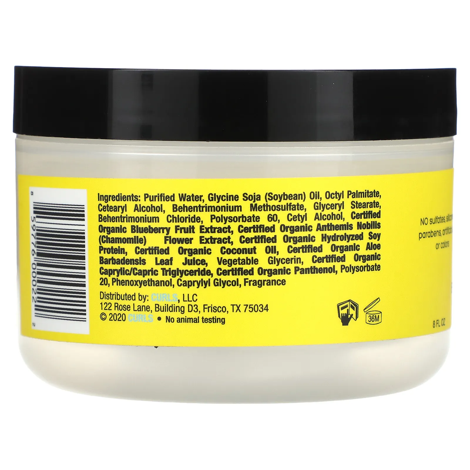 Curls, Восстанавливающая маска для волос Blueberry Bliss, 240 мл (8 жидк. Унций)