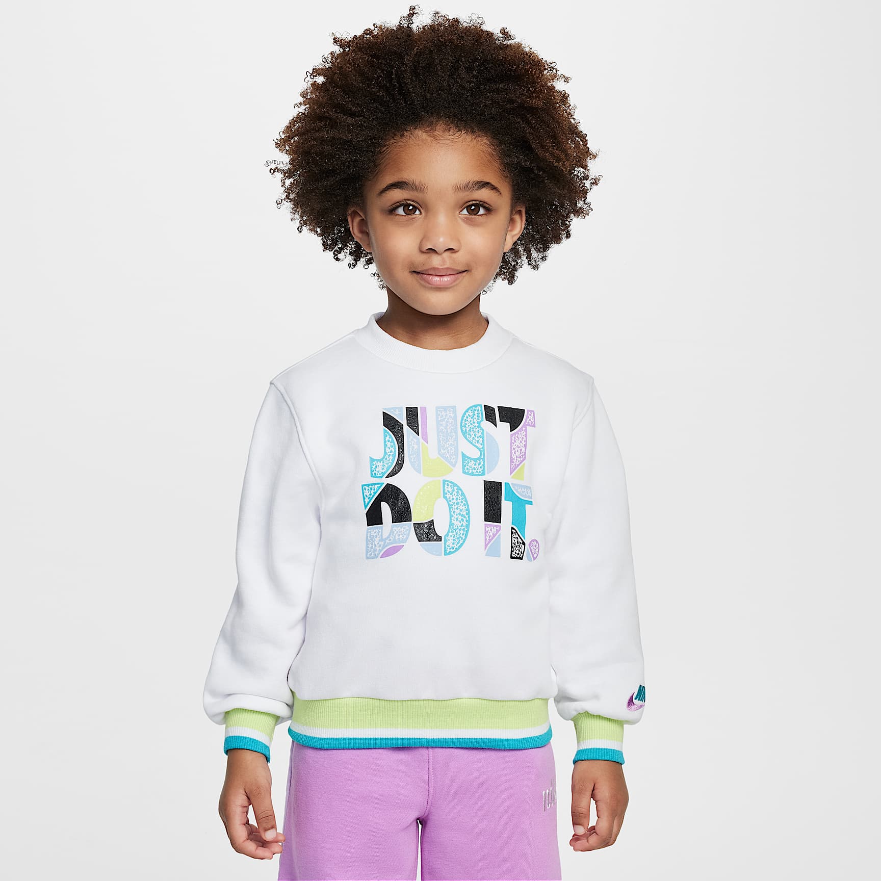 Nike Sportswear "Outside the Lines" Toddler French Terry Crew Top