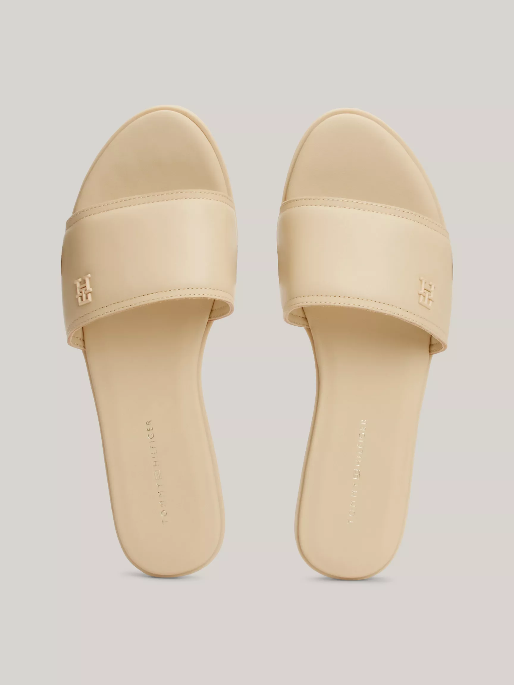 Женские сандалии Tommy Hilfiger, Кожаные сандалии с логотипом TH