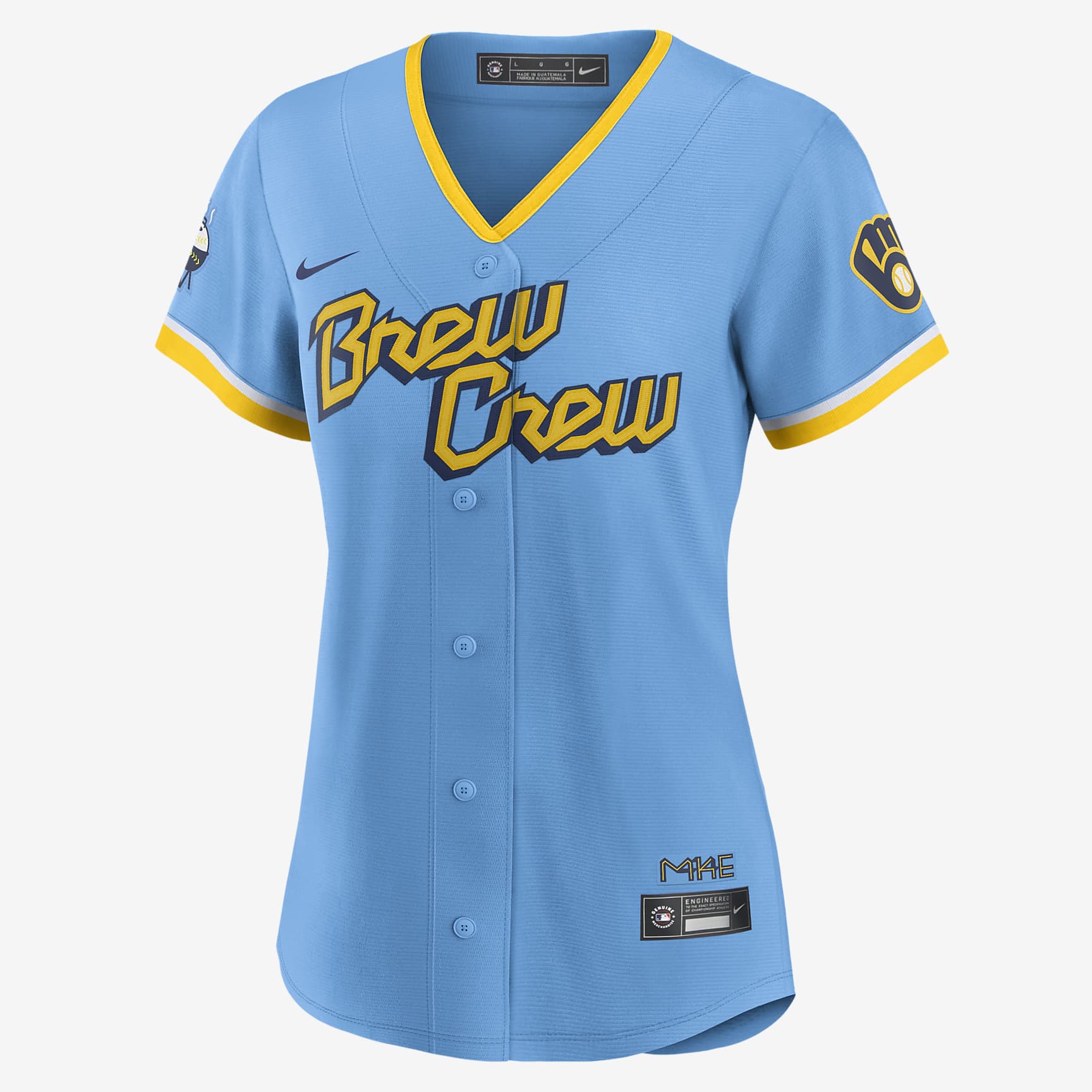 MLB Milwaukee Brewers City Connect (Christian Yelich) Women's Replica Baseball Jersey
