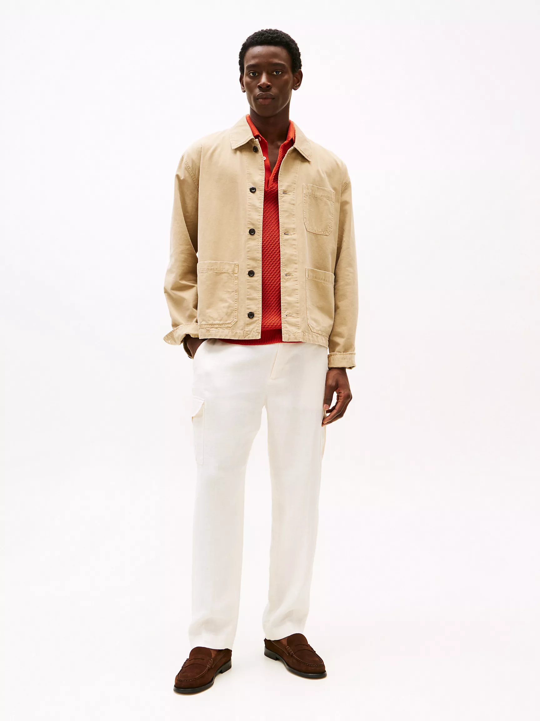 Мужская куртка Tommy Hilfiger, Утилитарная куртка с окраской в готовом виде