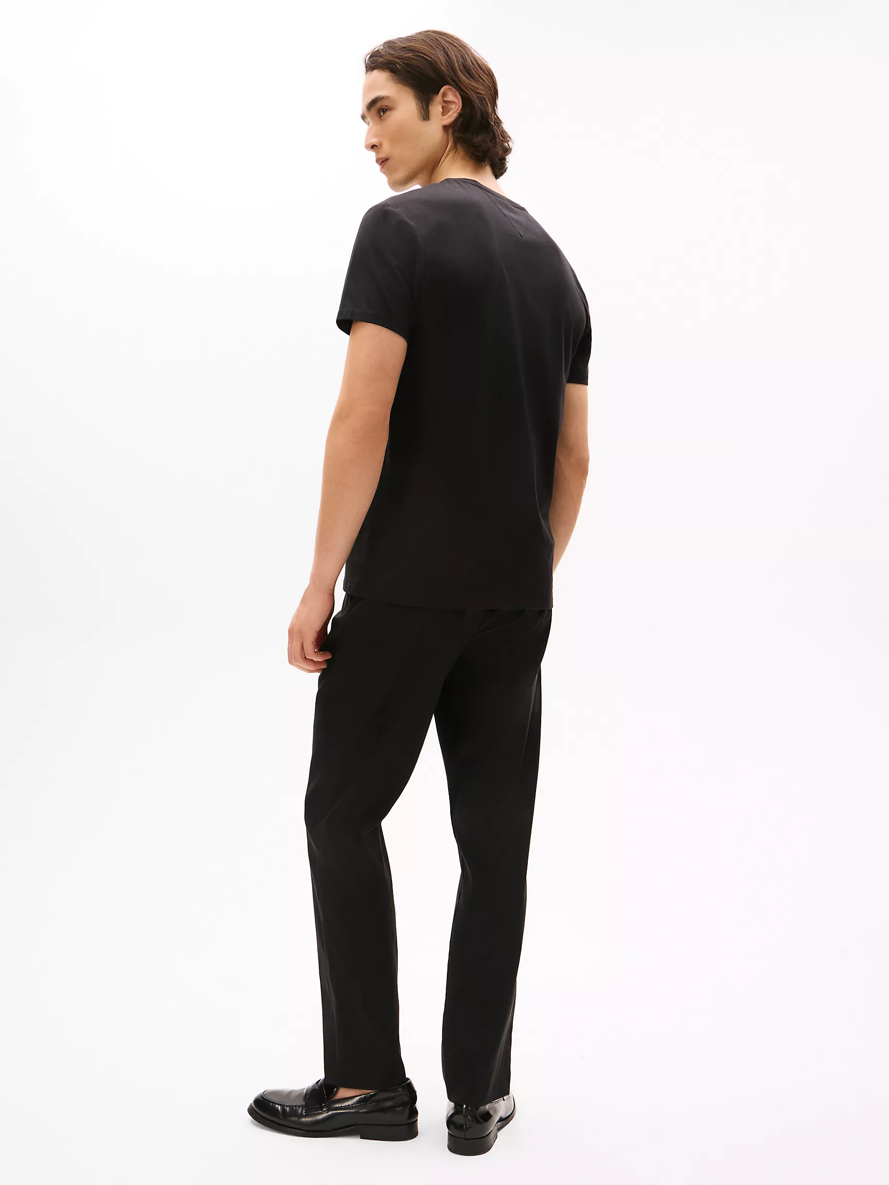 Мужская футболка Tommy Hilfiger, Приталенная футболка с V-образным вырезом