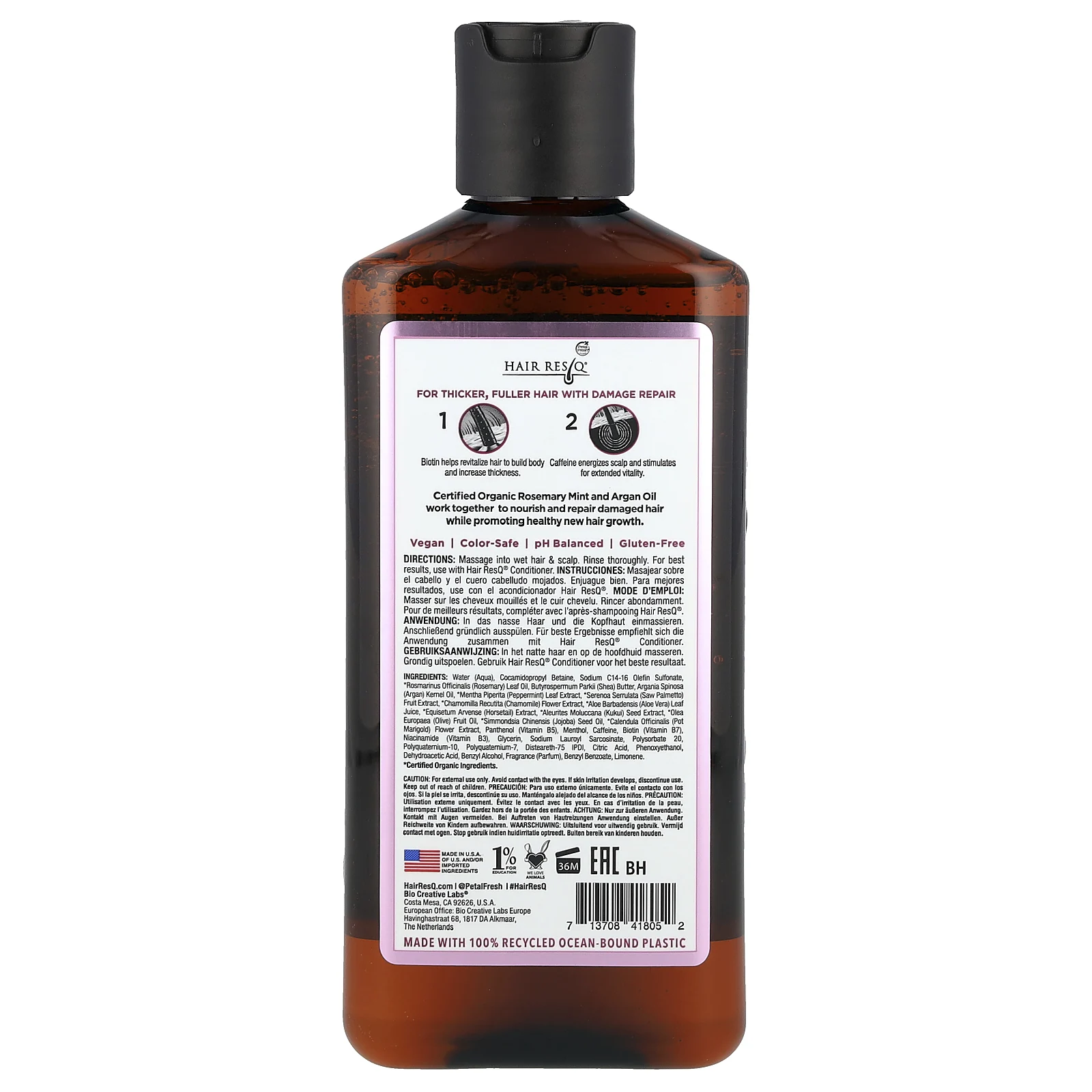 Petal Fresh, Hair ResQ®, биотиновый шампунь, для густоты и восстановления повреждений, 355 мл (12 жидк. унц.)