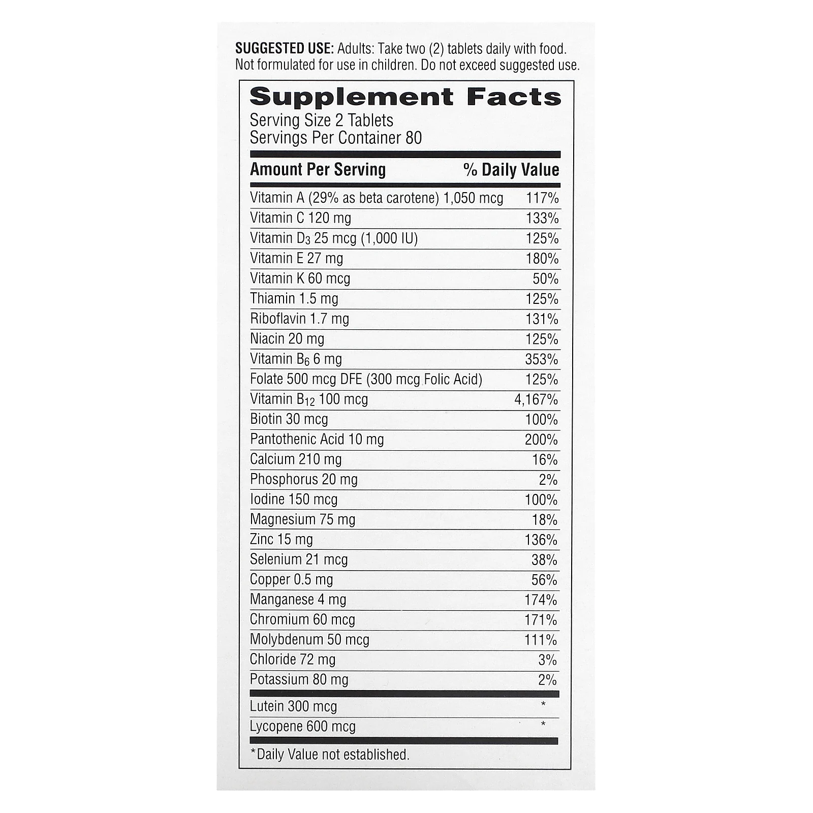 Centrum, Для мужчин старше 50 лет, мультивитамины и мультивитамины, 160 таблеток