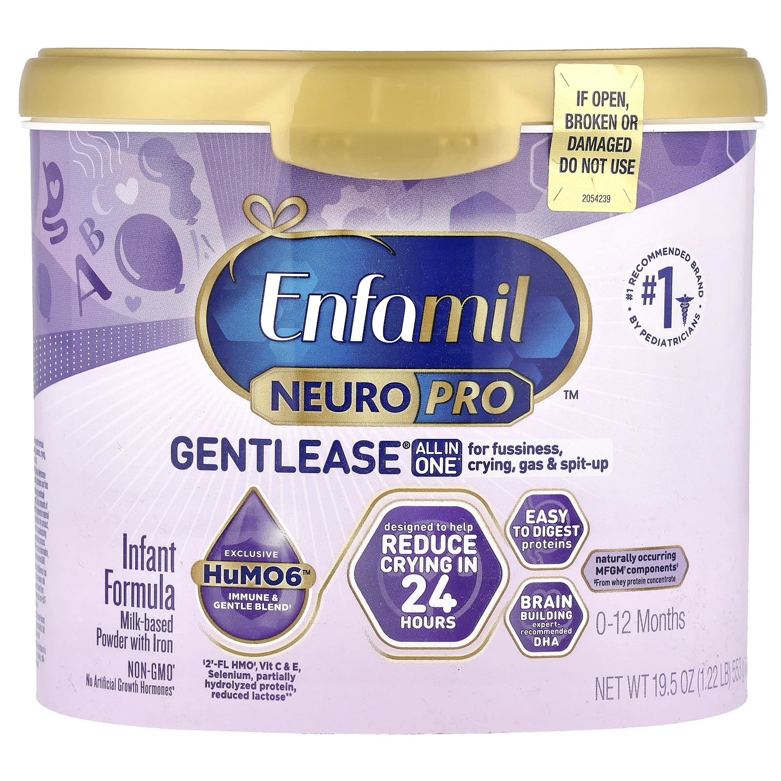 Enfamil, NeuroPro ™ Gentlease®, смесь для детей от 0 до 12 месяцев, 553 г (19,5 унции)