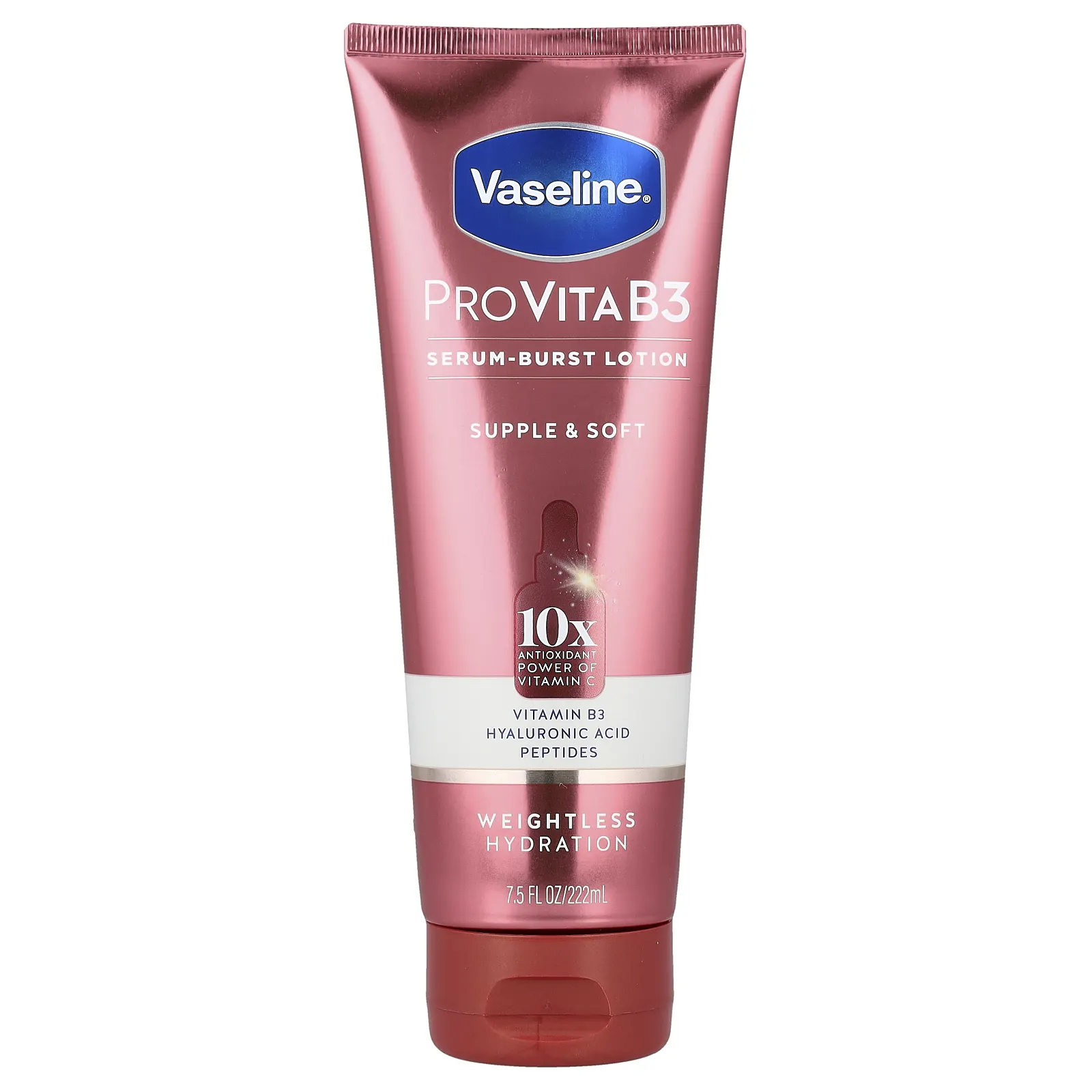 Vaseline, ProVitaB3, Serum-Burst, лосьон для кожи, эластичный и мягкий, 222 мл (7,5 жидк. унции)