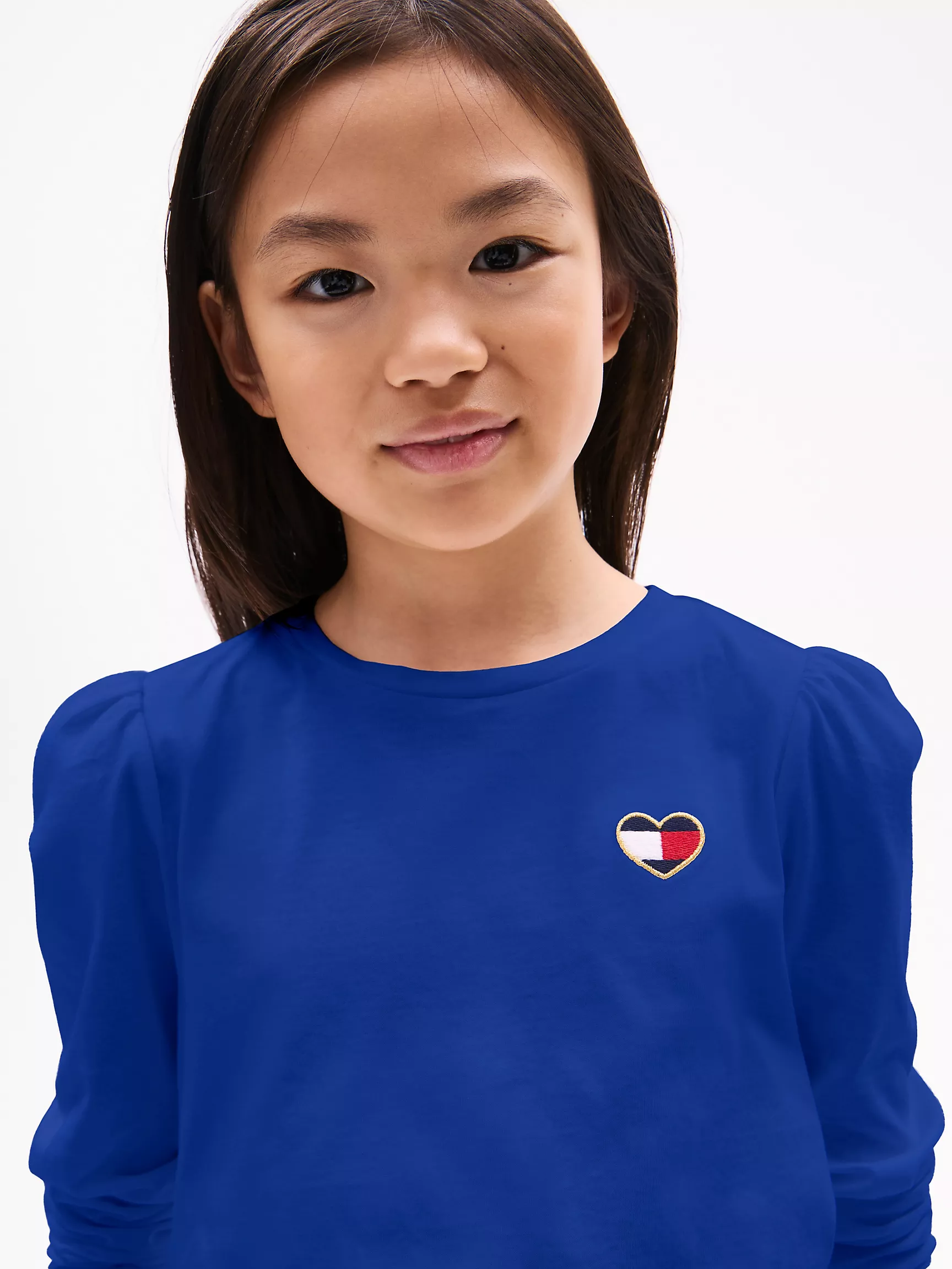 Футболка для девочек Tommy Hilfiger, Детская футболка с объемными плечами