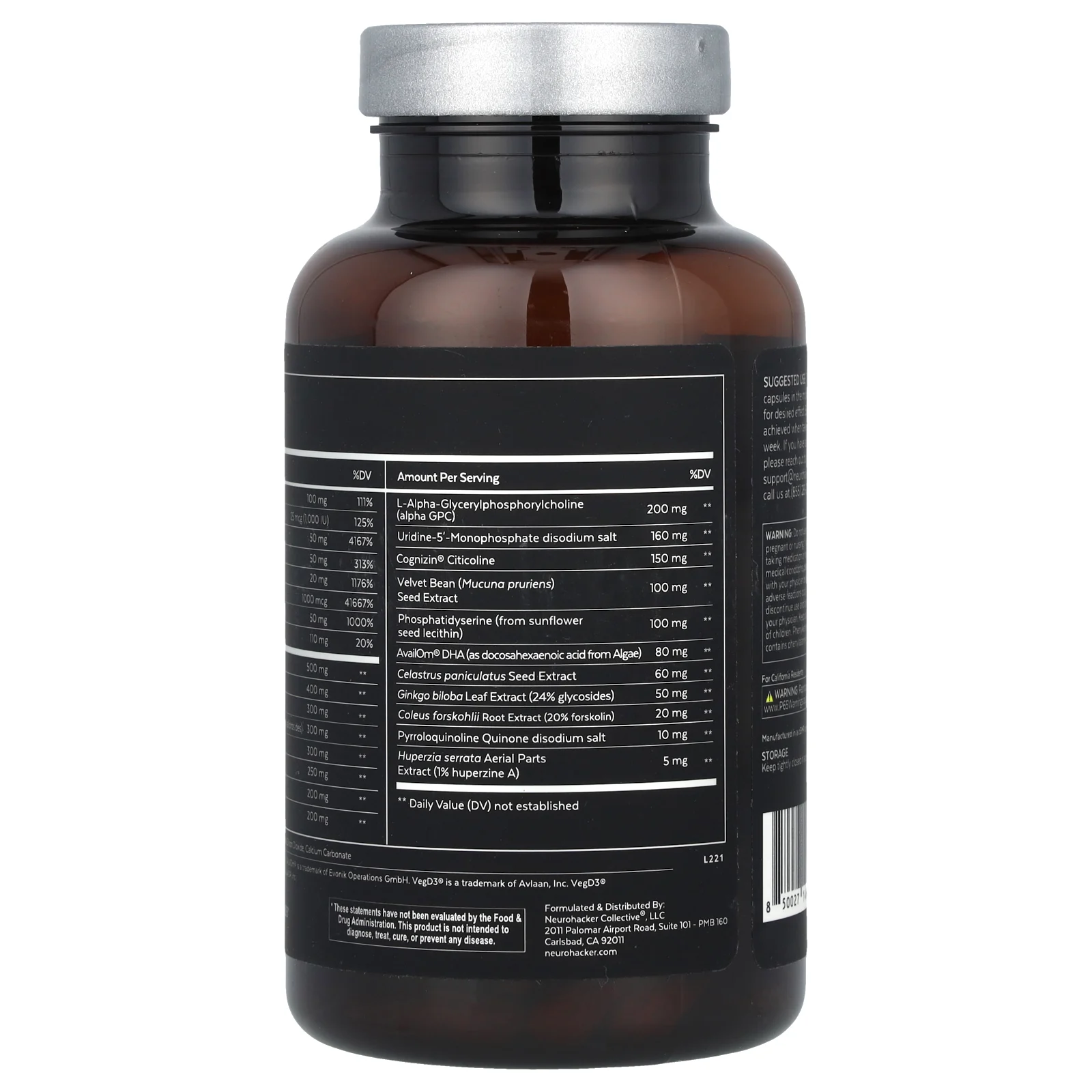 Qualia, Mind®, Caffeine Free, 105 Capsules