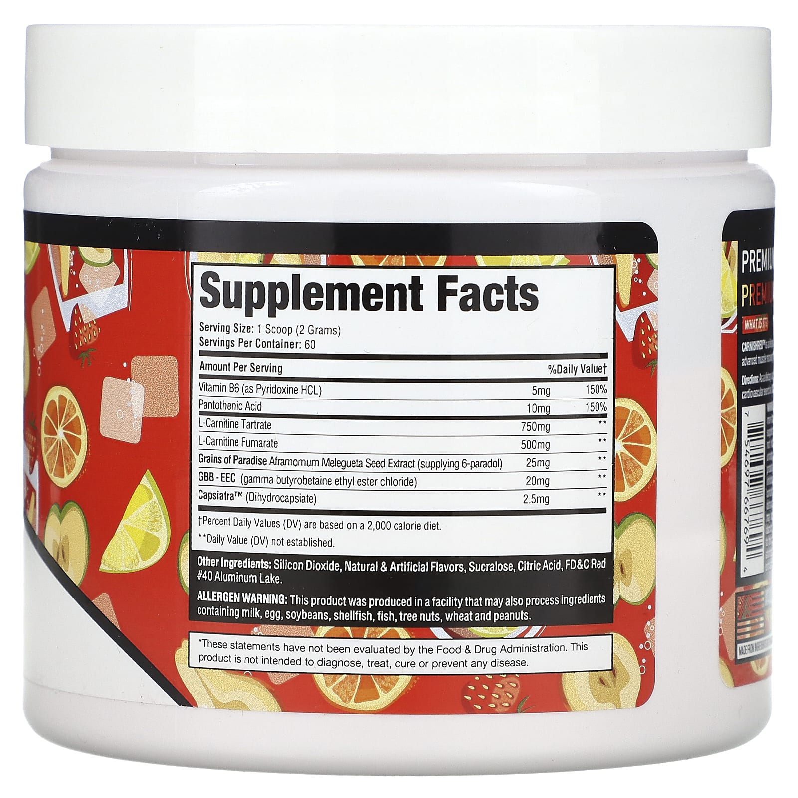 MuscleSport, Carnishred, Revolution, сладкий пунш, 120 г (4,3 унции)