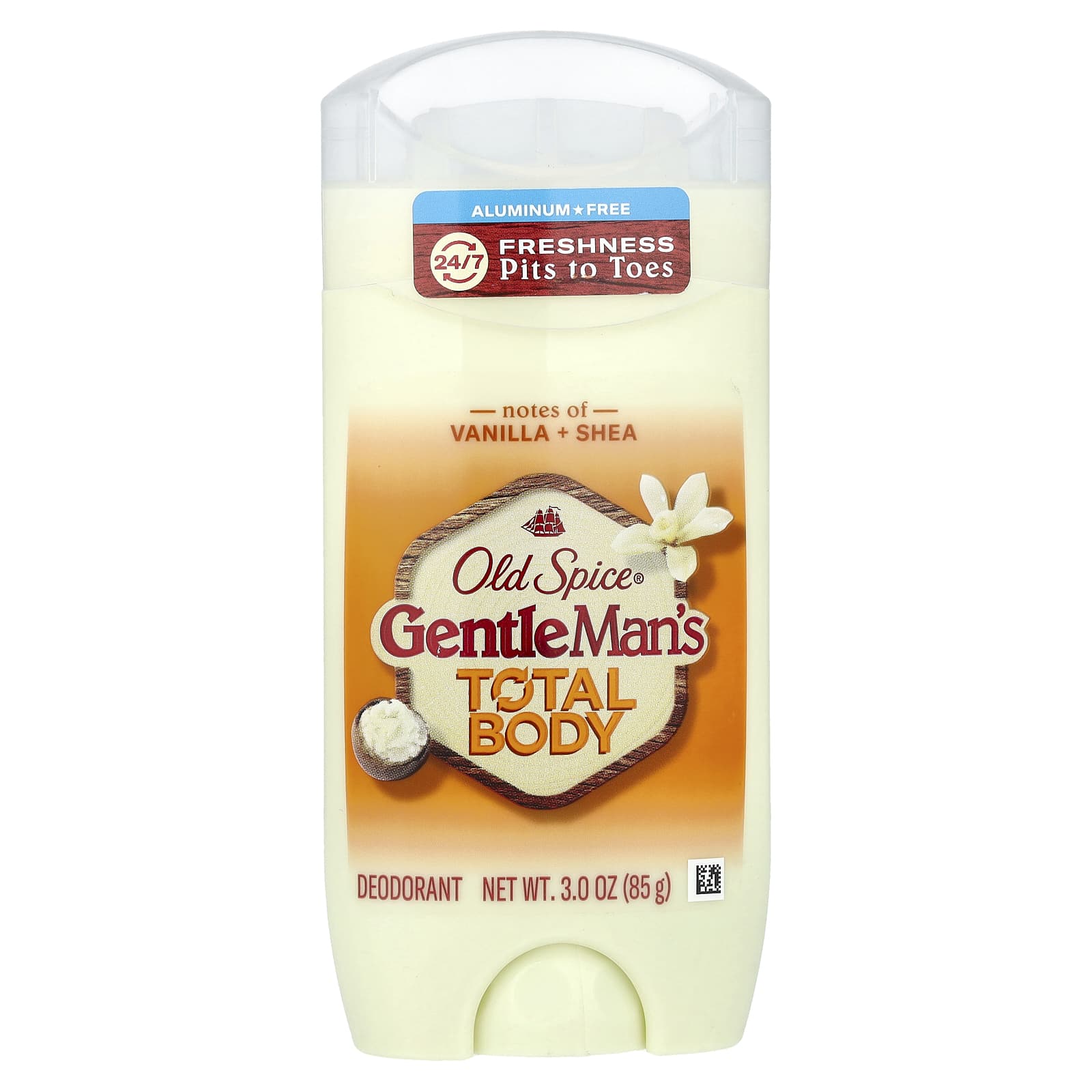 Old Spice, Gentle Man's Total Body, дезодорант-стик, без алюминия, ваниль и масло ши, 85 г (3 унции)