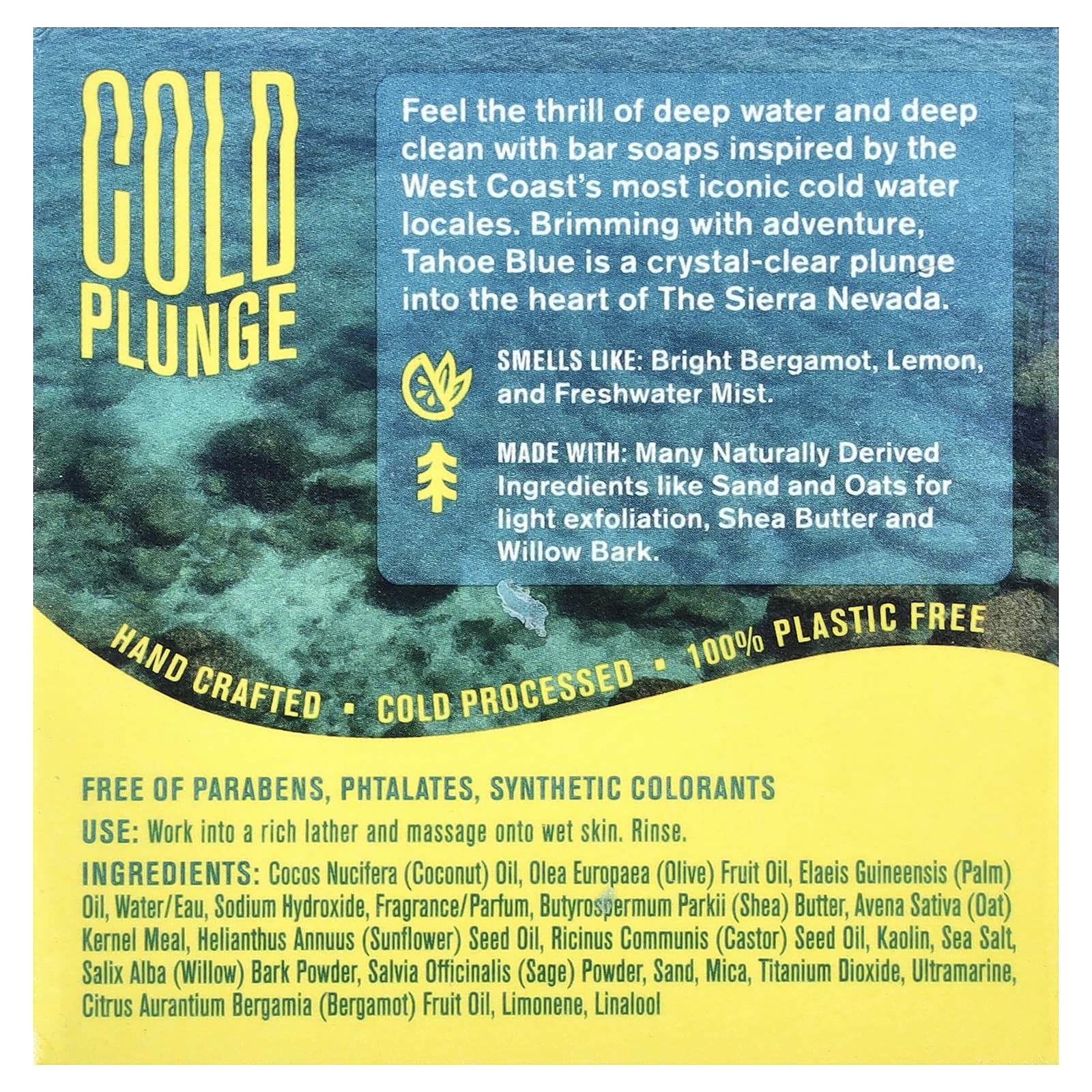 Every Man Jack, кусковое мыло, Taхо Blue, 142 г (5 унций)