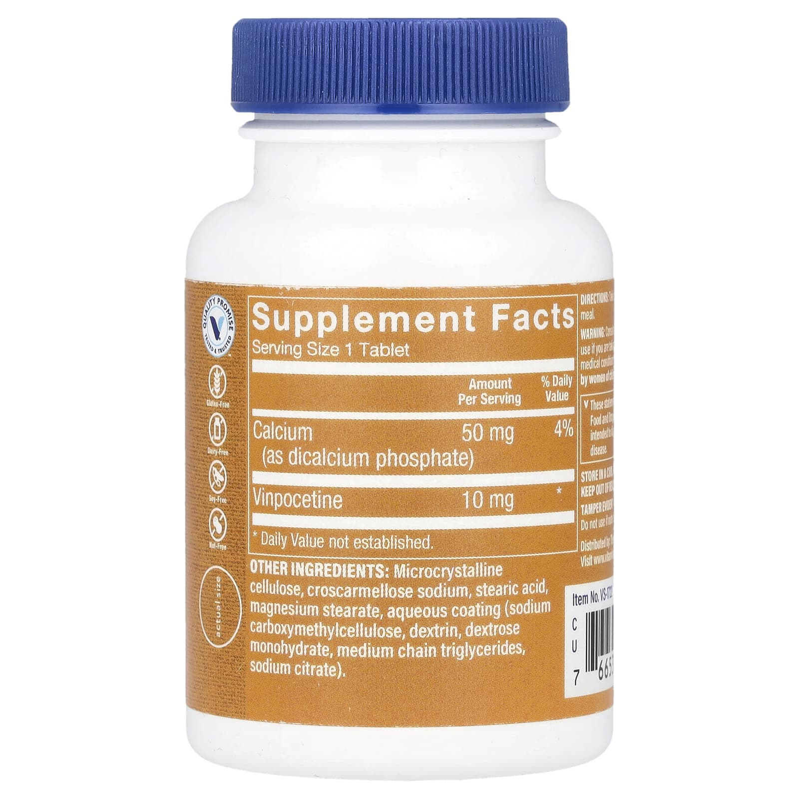 The Vitamin Shoppe, Винпоцетин, 10 мг, 120 таблеток