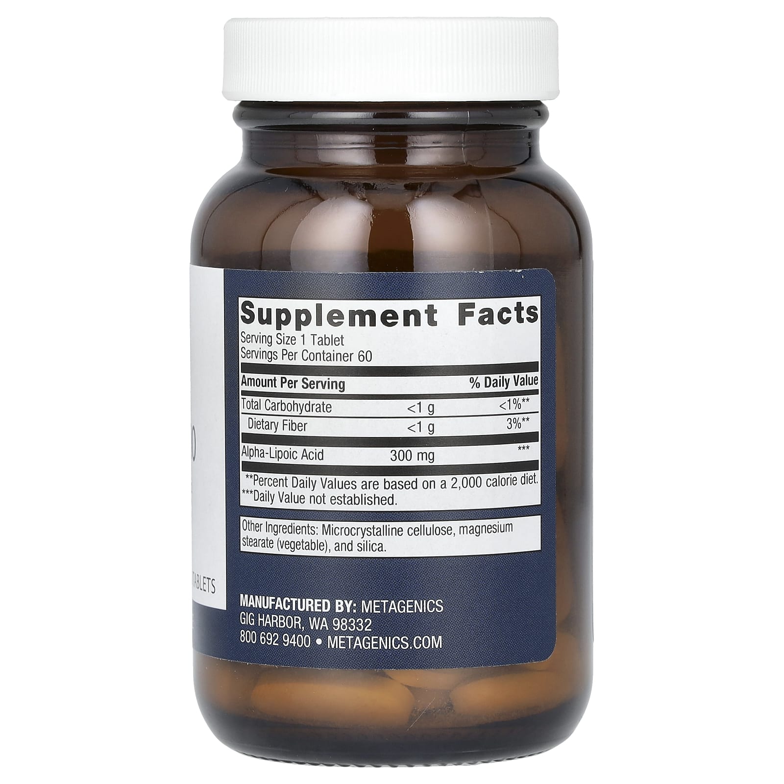 Metagenics, Мета липоат 300, 300 мг, 60 таблеток