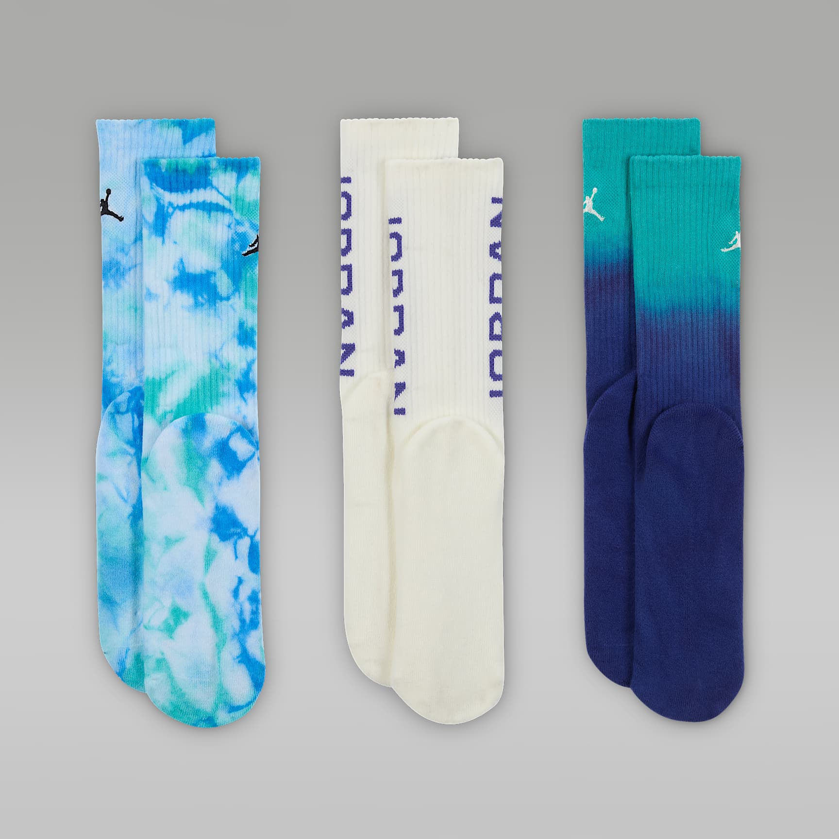 Jordan Essentials Big Kids' Poolside Crew Socks (3 Pairs)