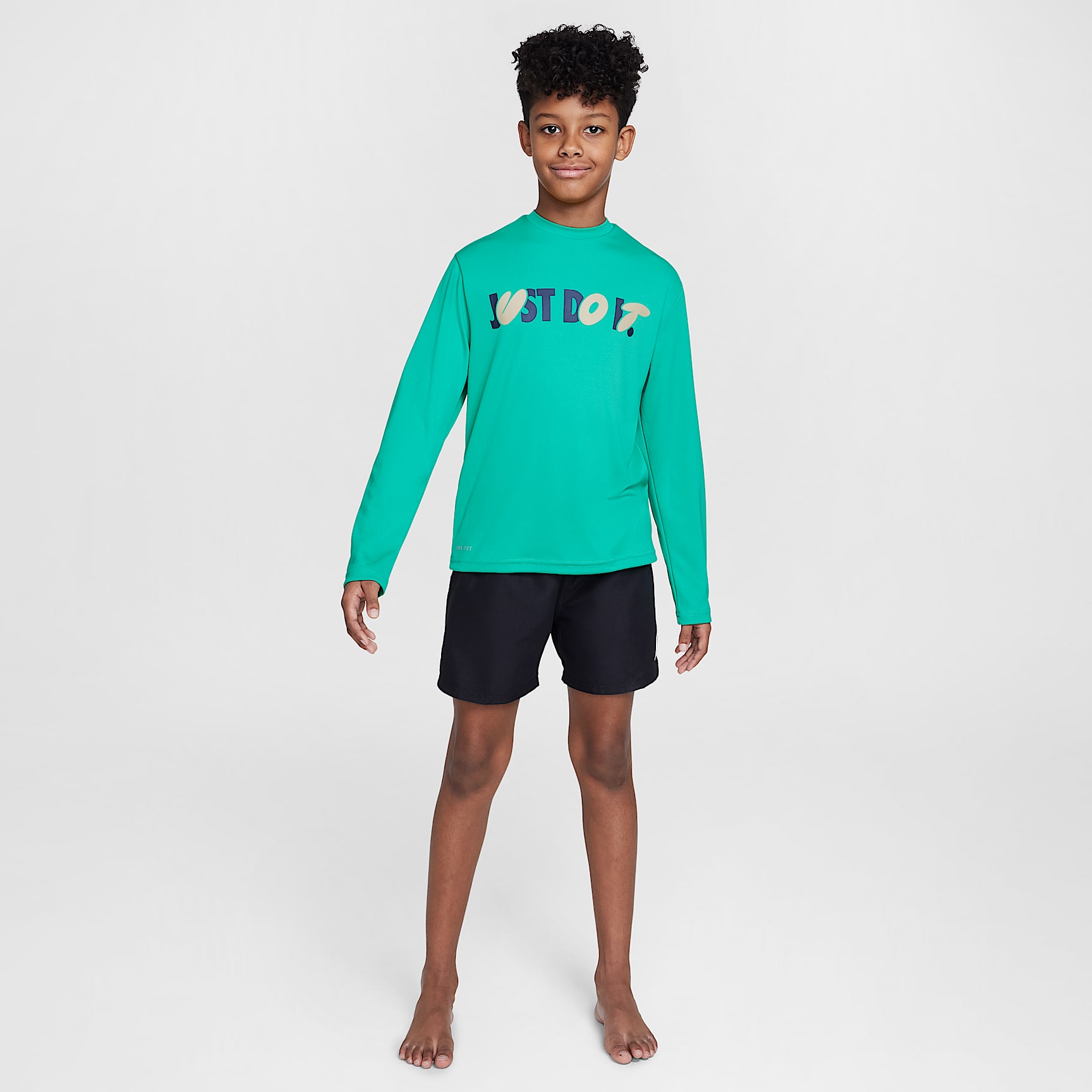 Nike Swim Hydroguard Big Kids' (Boys') Dri-FIT Long-Sleeve Top