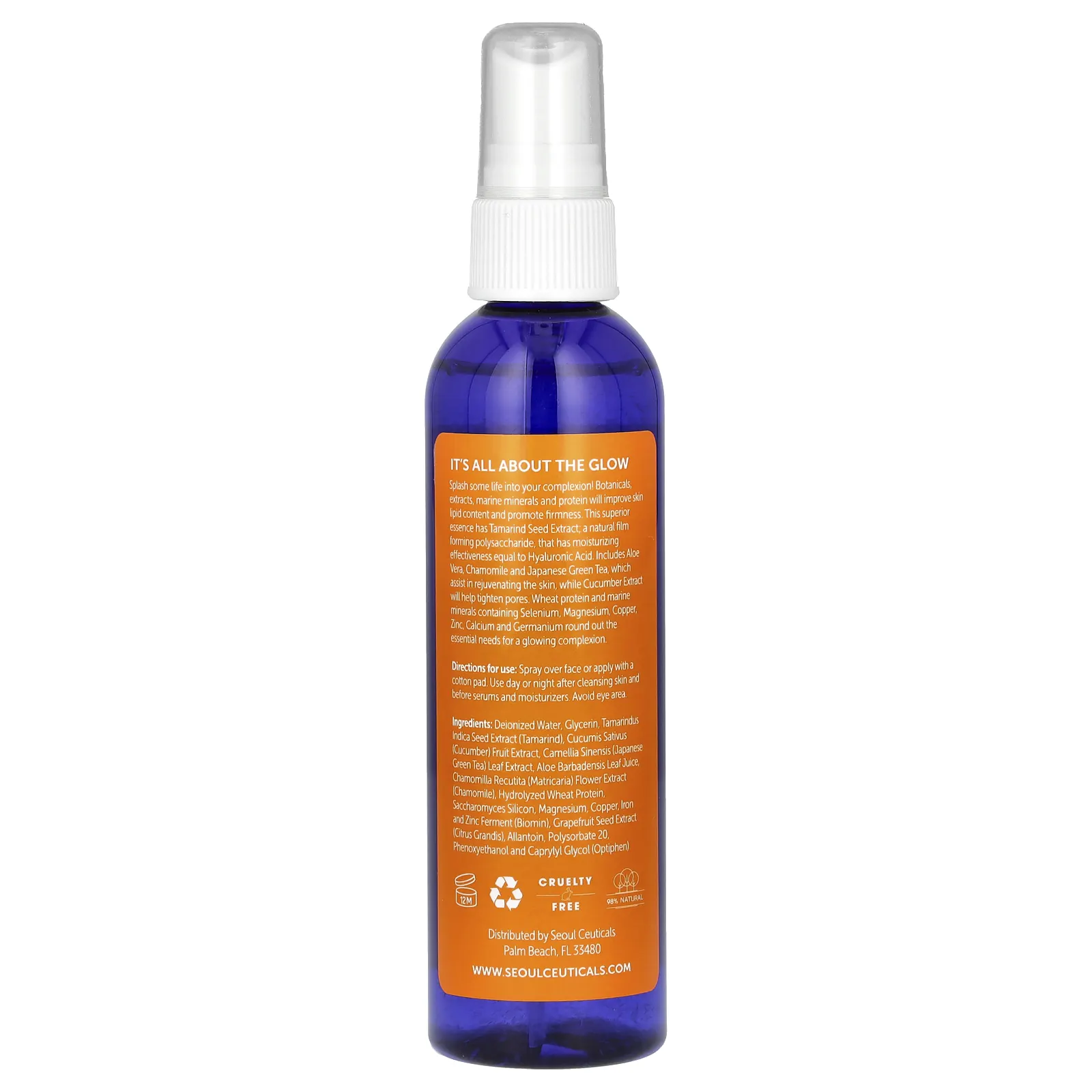 SeoulCeuticals, эссенция с морскими минералами для придания объема и сияния, 120 мл (4 жидк. унции)