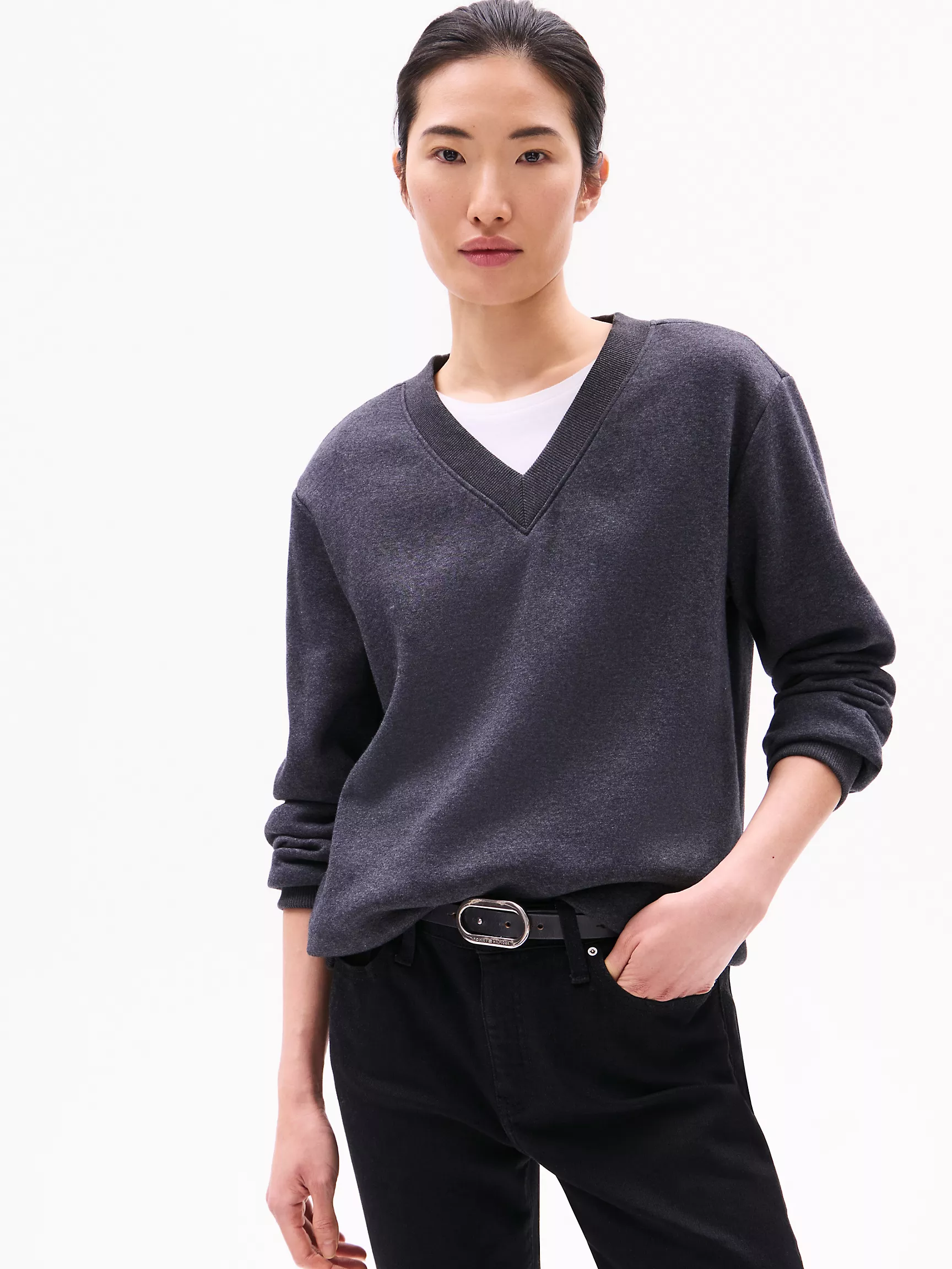 Женская толстовка Tommy Hilfiger, Свитшот с V-образным вырезом