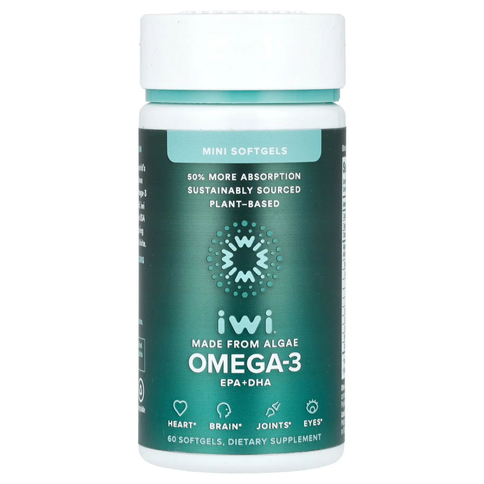 iWi, омега-3, ЭПК и ДГК, 60 мини-капсул