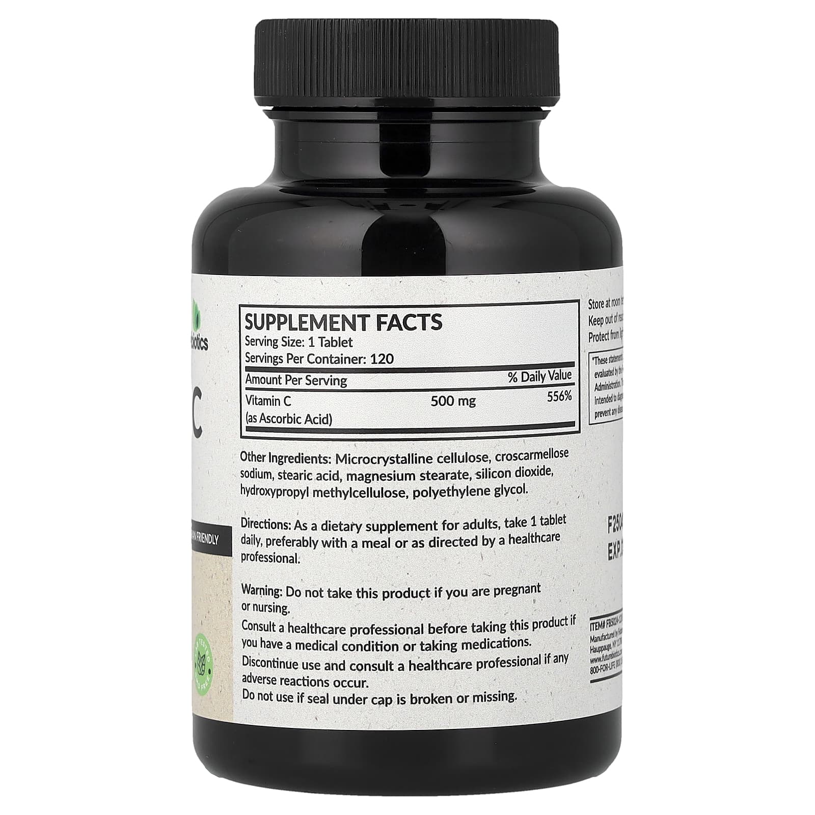 Futurebiotics, витамин C, 500 мг, 120 таблеток