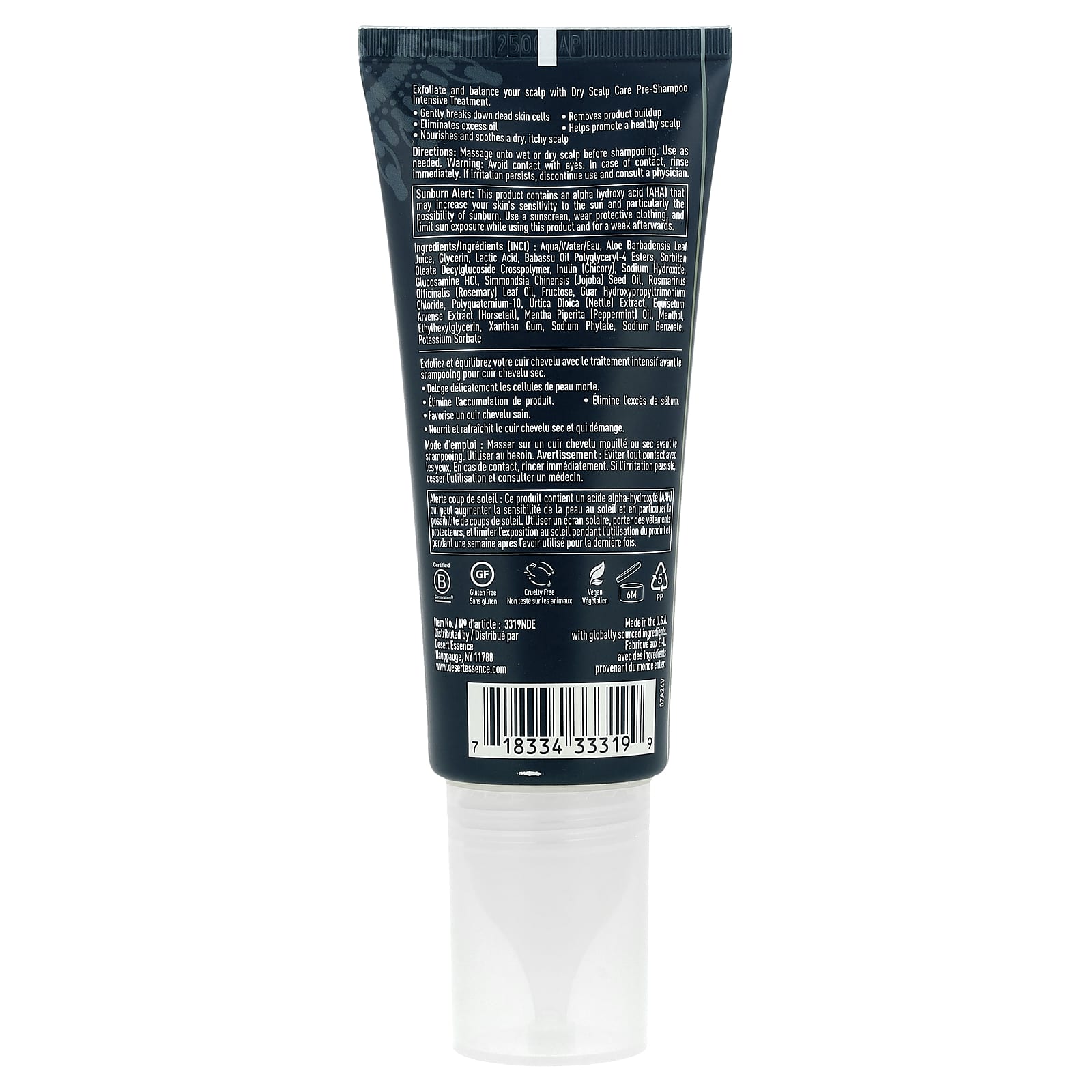 Desert Essence, средство для ухода за сухой кожей головы, перед использованием шампуня, 100 мл (3,4 жидк. унции)