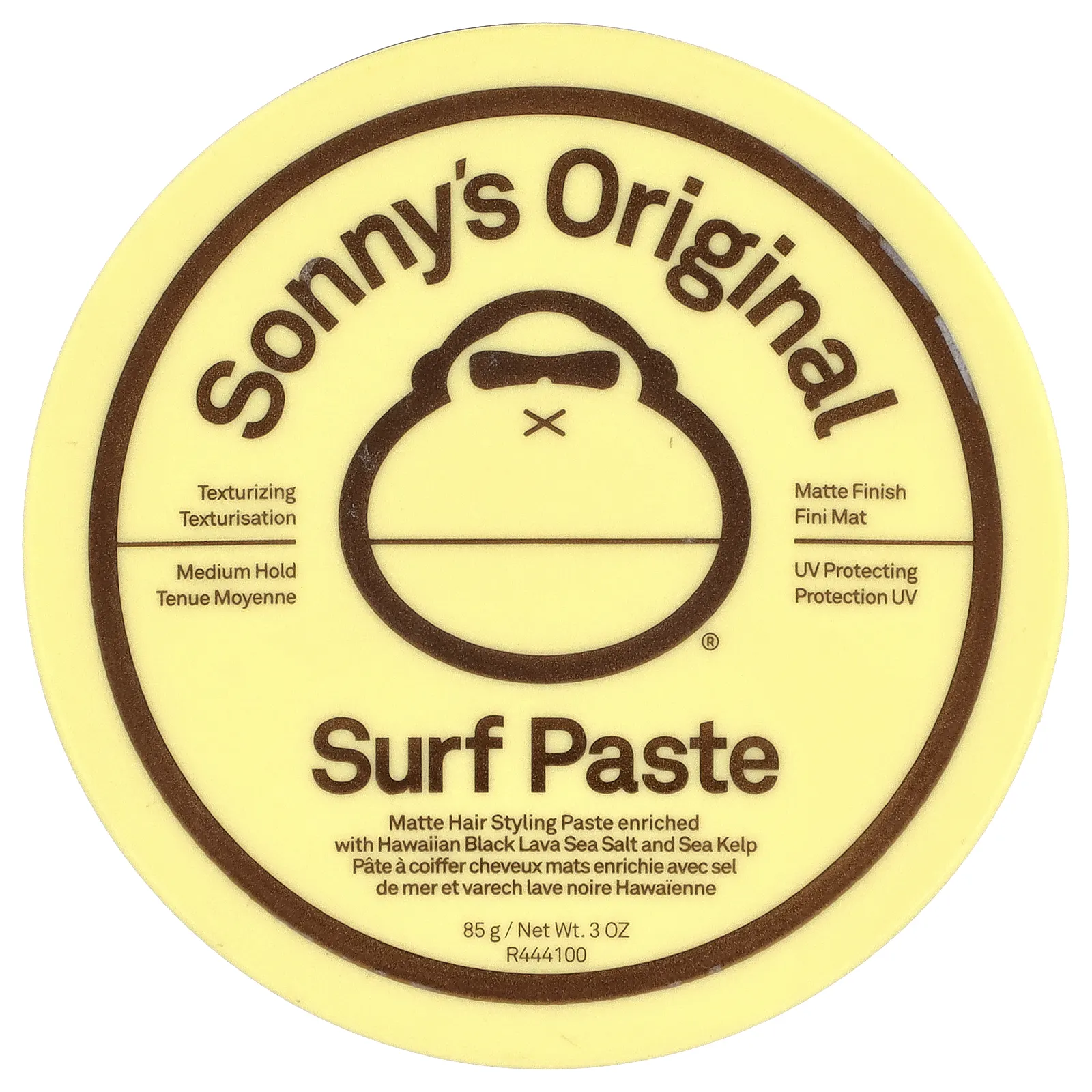 Sun Bum, Sonny's Original Surf Paste, матовая паста для укладки волос, средней фиксации, 85 г (3 унции)
