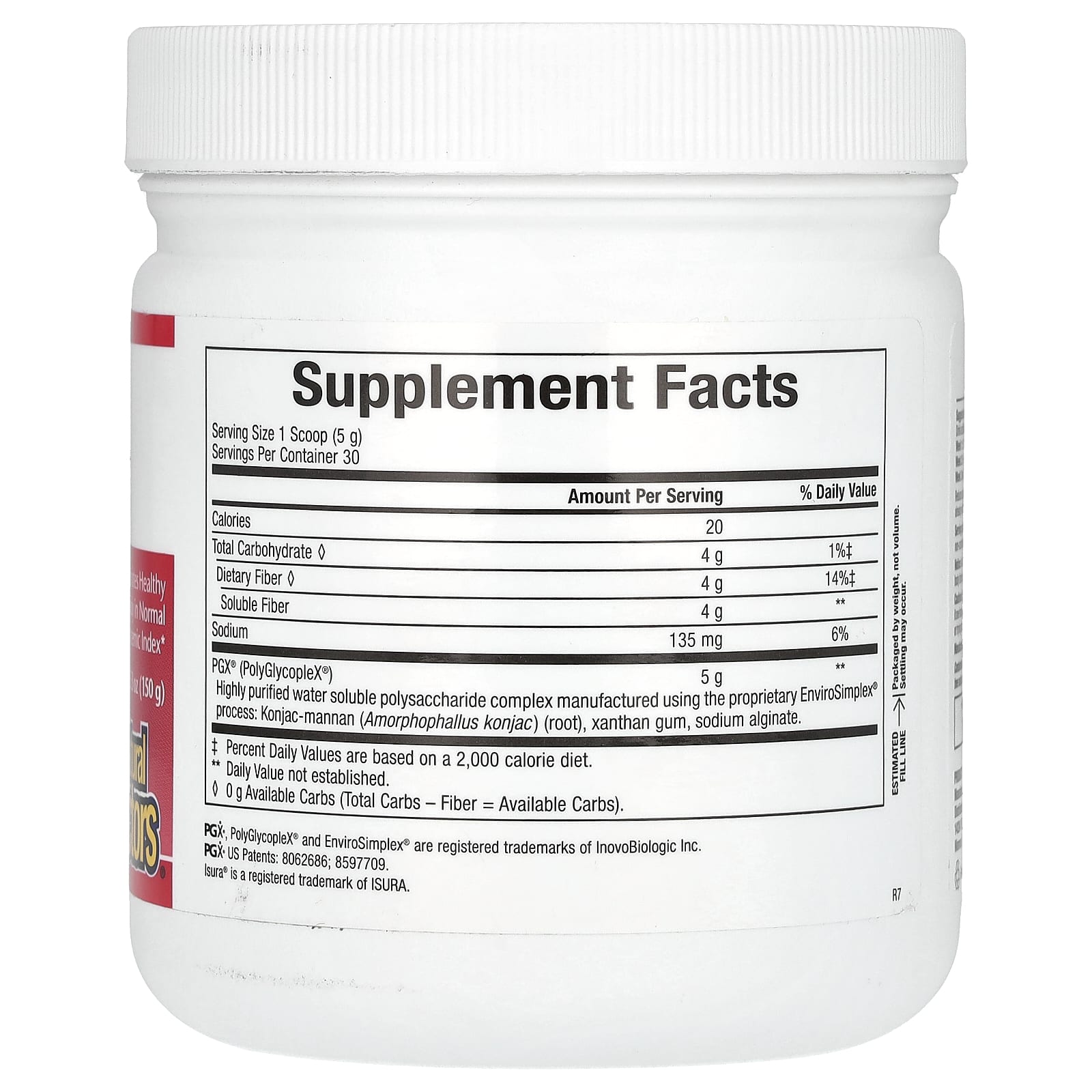 Natural Factors, SlimStyles, гранулы PGX, с нейтральным вкусом, 150 г (5,3 унции)